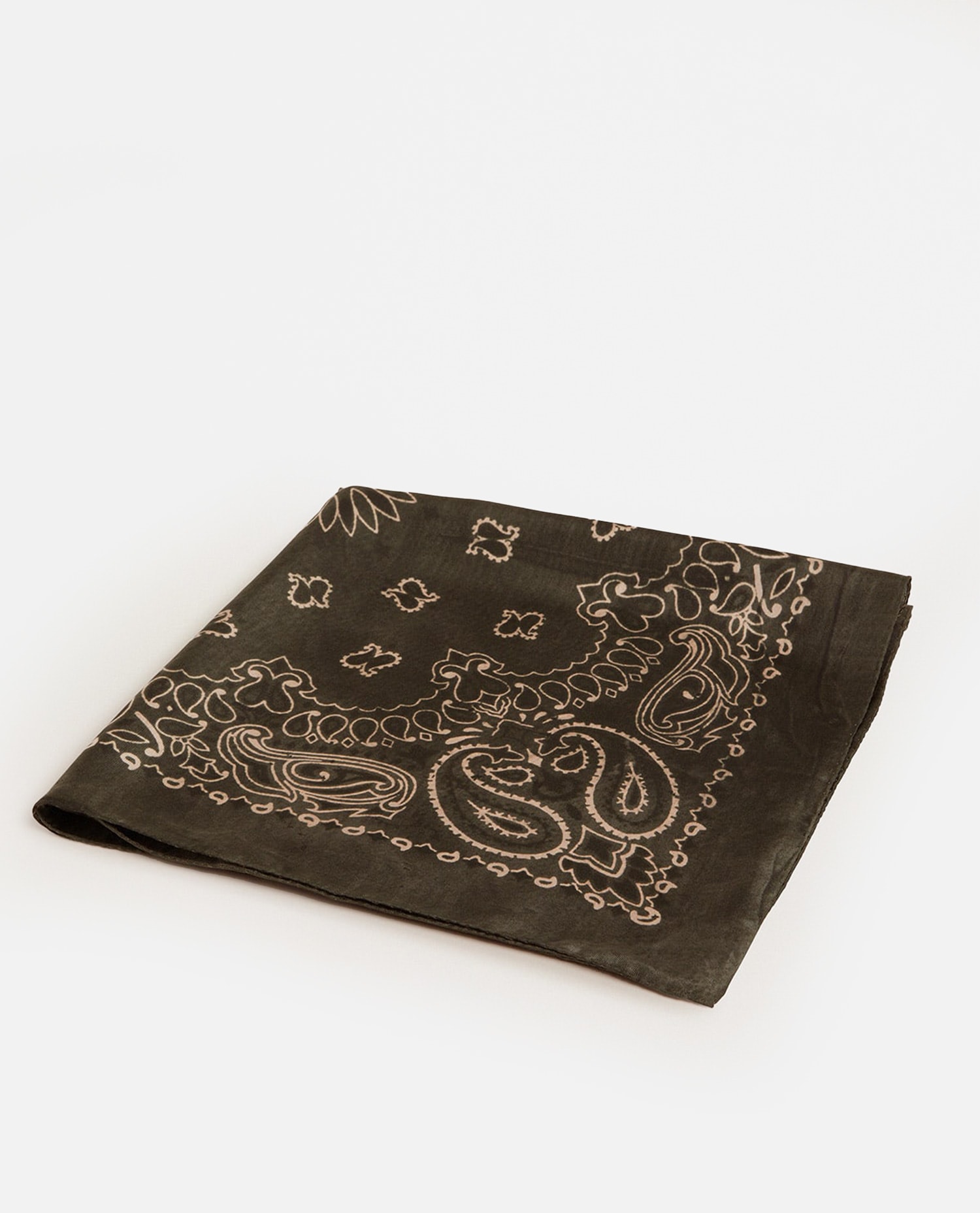 Foulard Paisley Print Silk