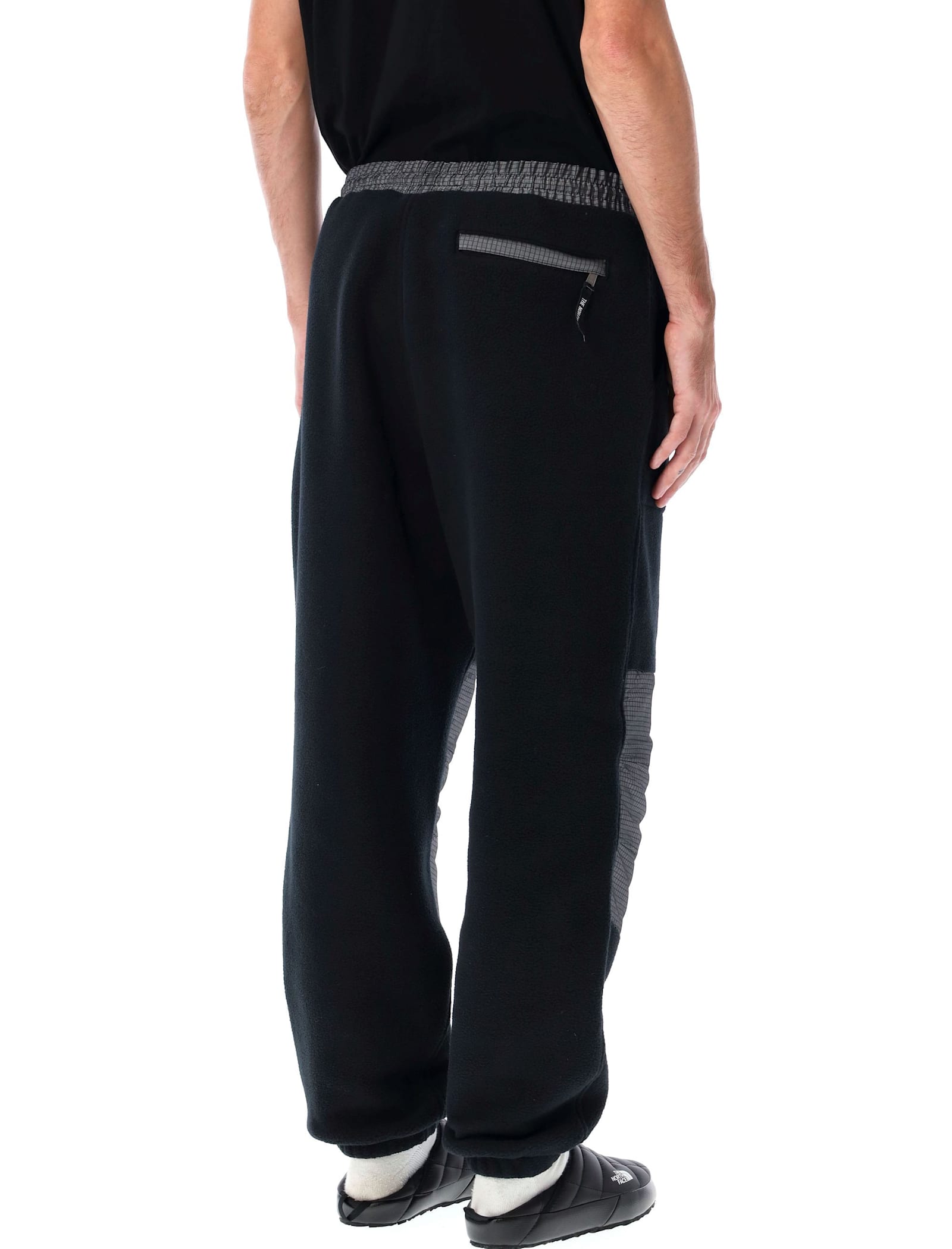 Shop The North Face Retro Denali Pants In Tnf Black/moonstone Gre