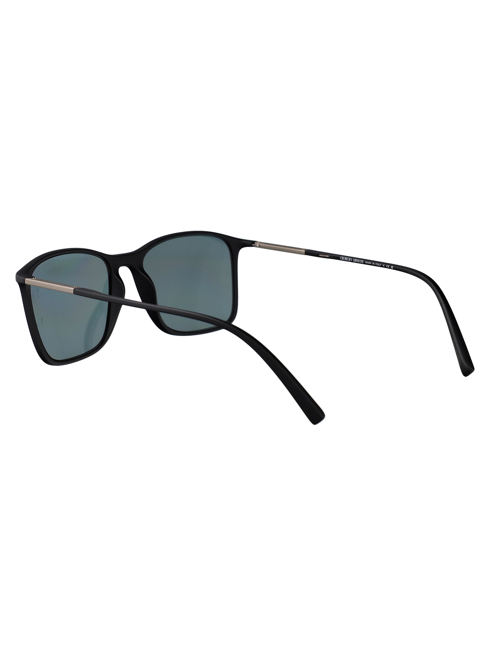 Giorgio Armani Nero Opaco Injected Sunglasses In Blue