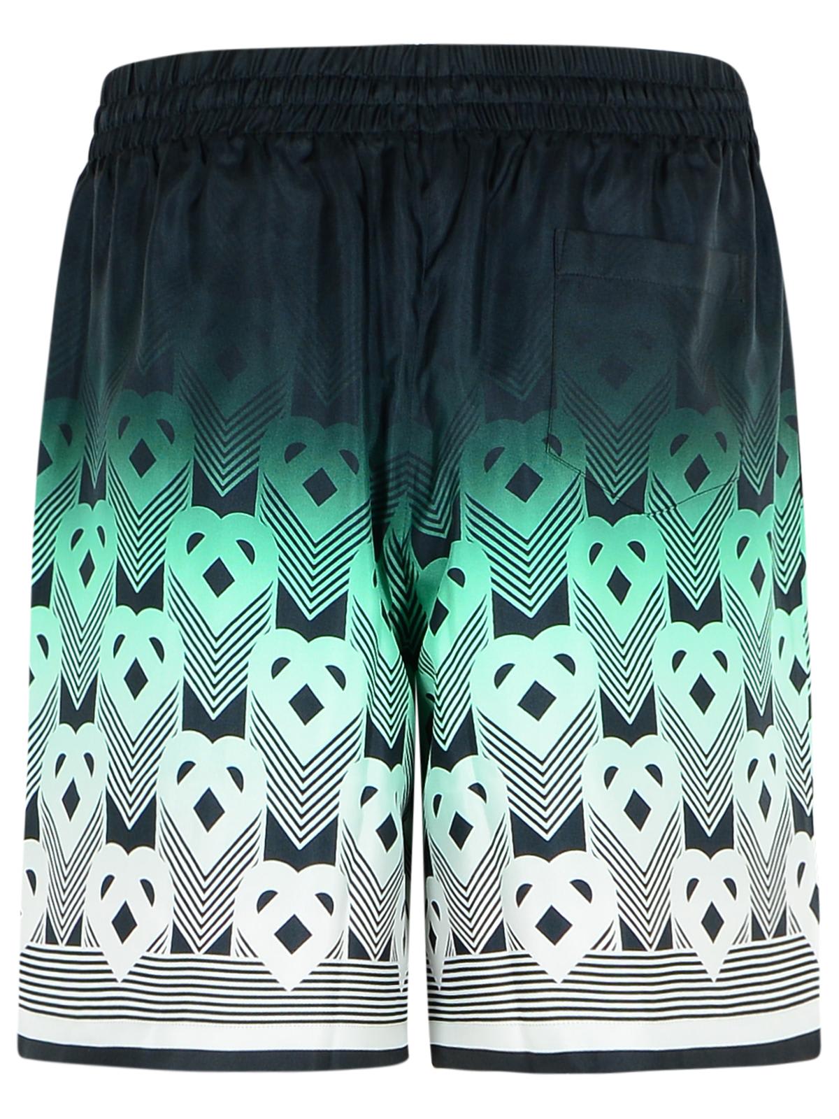 Casablanca Silk Bermuda Shorts Featuring Elastic Waistband In Multi