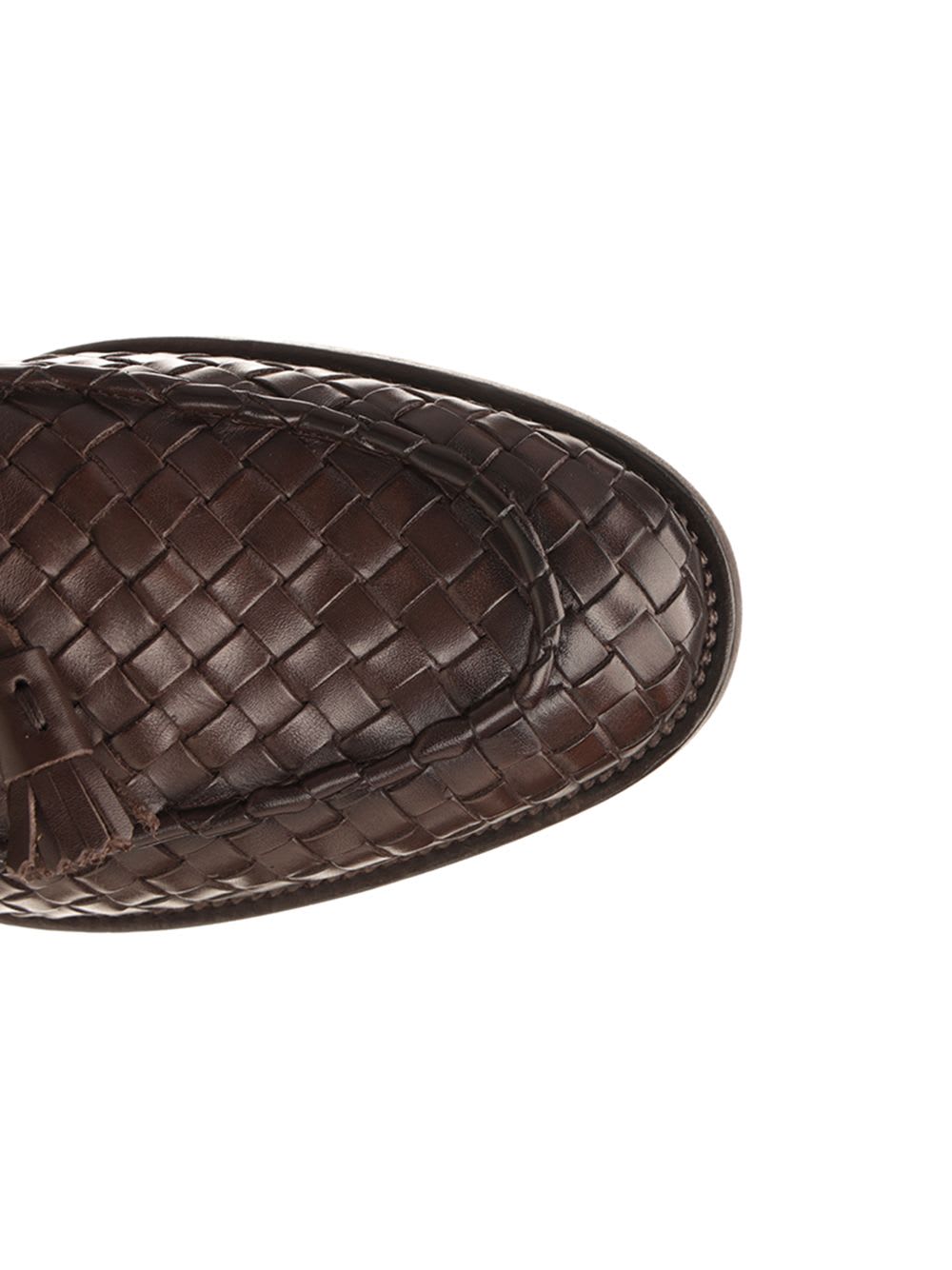 Woven Leather Moccasin