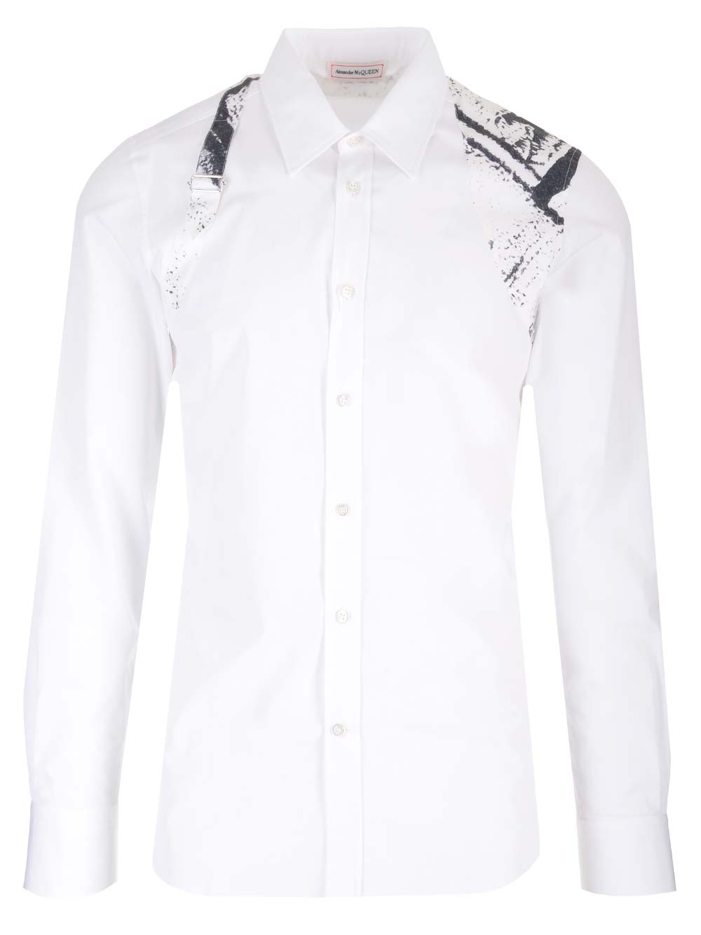 Alexander Mcqueen Alexander Mc Queen Printed Harness Shirt In White