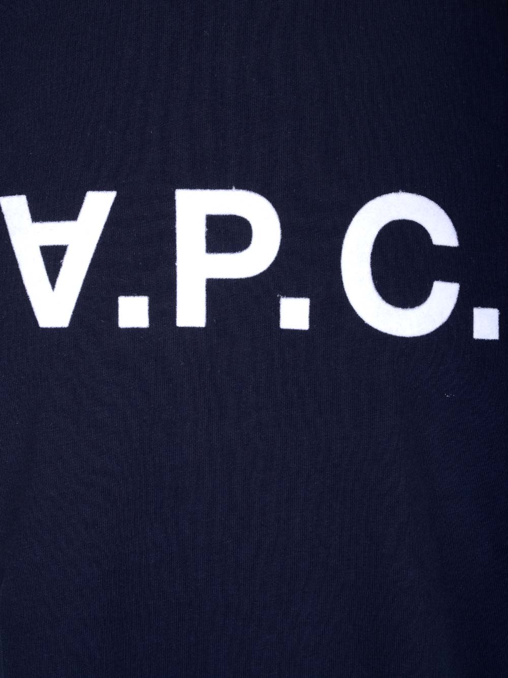 Shop Apc T-shirt With Logo In Dark Navy
