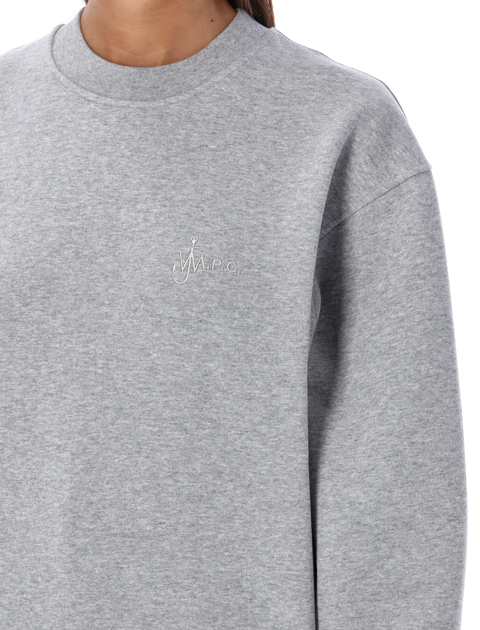 Shop Apc Rene Sweatshirt In Grey
