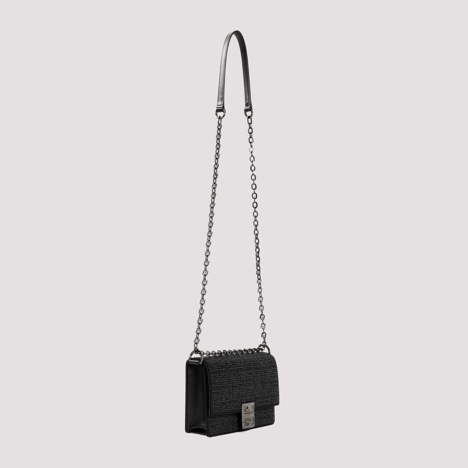 Shop Givenchy 4g Small Chain Bag In Black