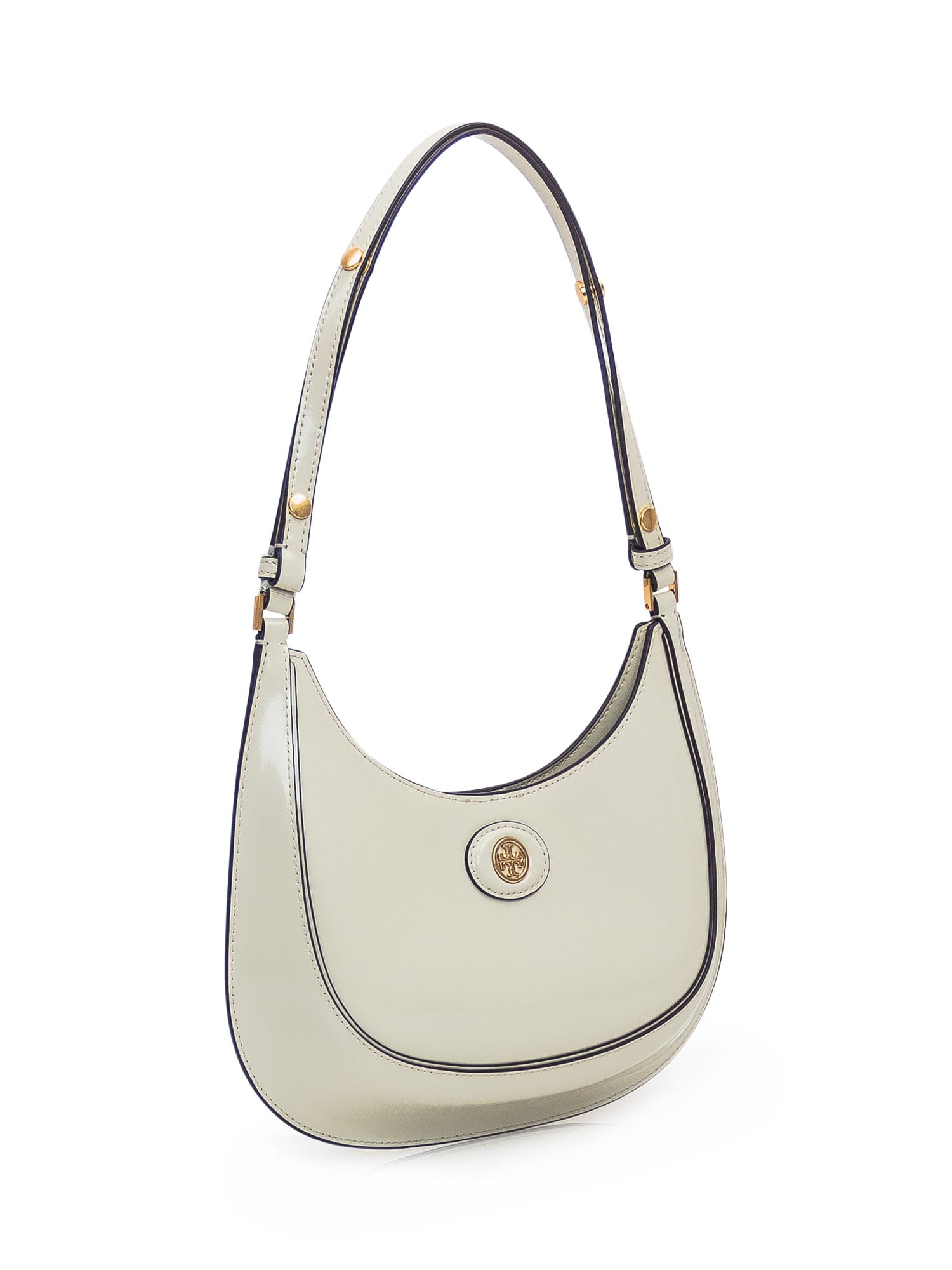 Shop Tory Burch Leather Robinson Bag In Shea Butter