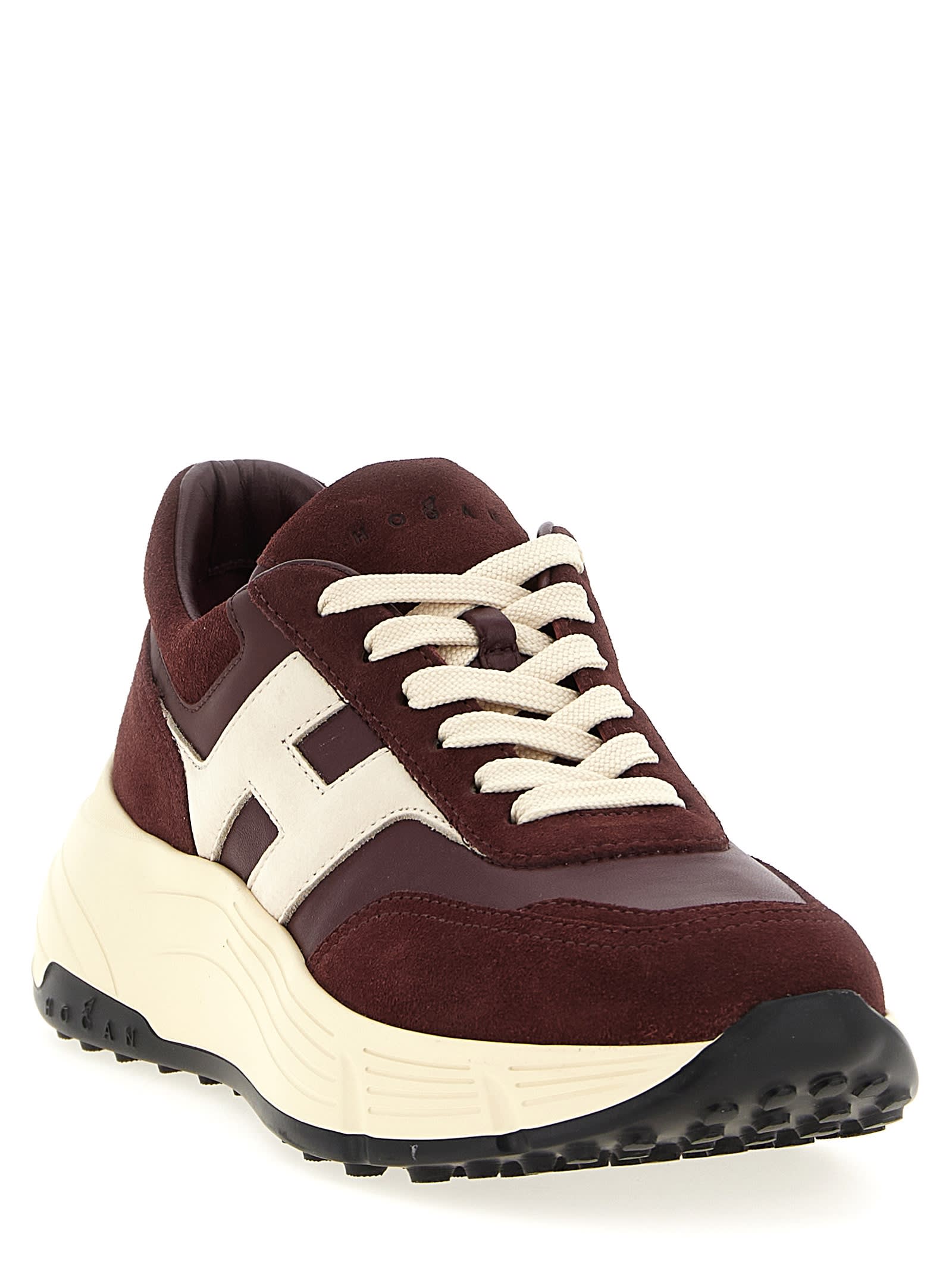 Hogan Hi-fi Sneakers In Brown