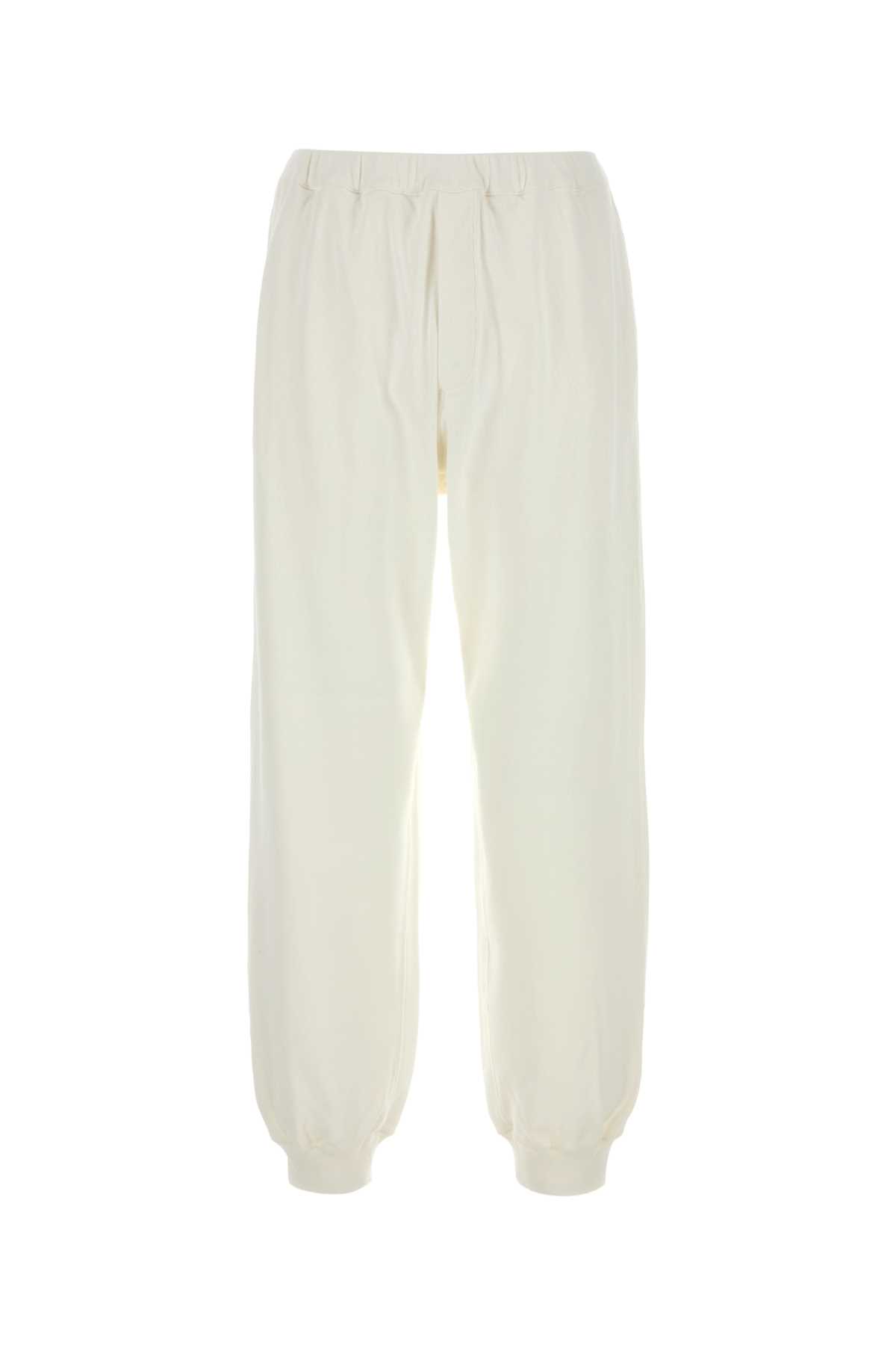 The Row Cuffed Hem Cotton Avo Joggers In Metallic