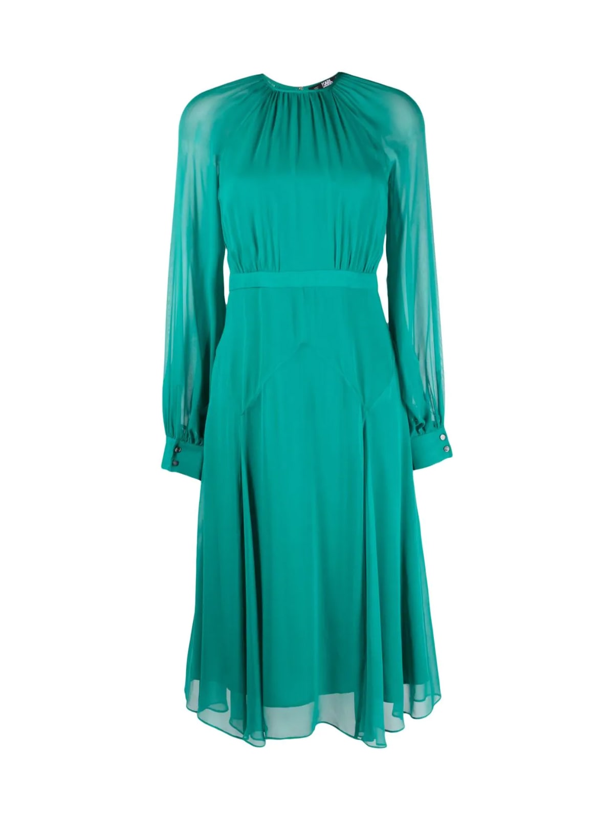 Karl Lagerfeld Ceremony Midi Dress In Evergreen