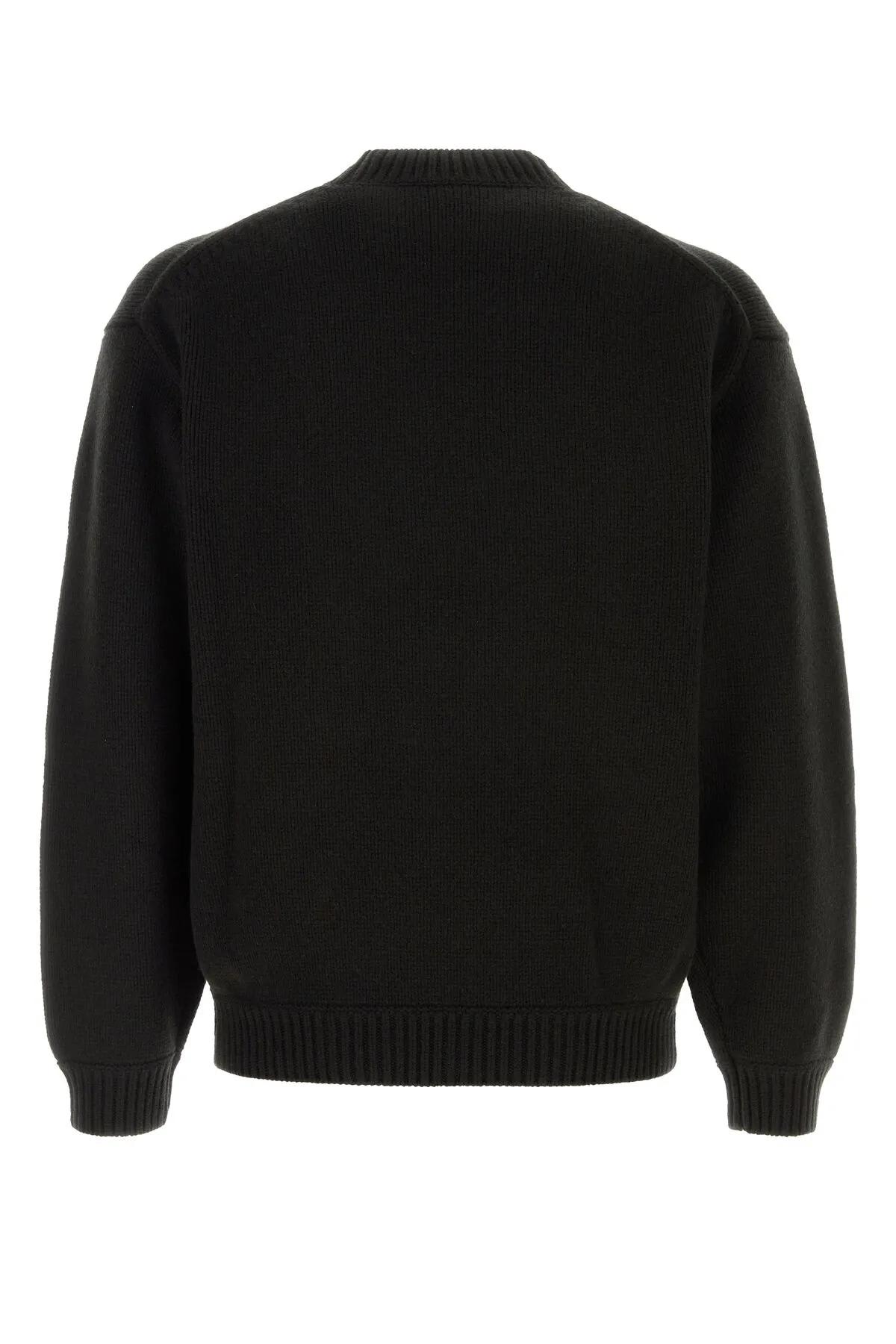 Shop Kenzo Black Wool Blend Sweater