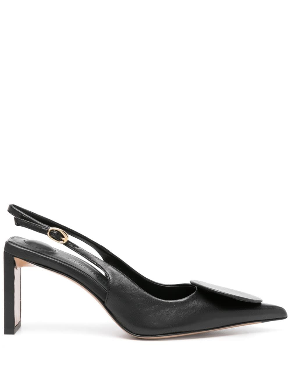 Shop Jacquemus Les Slingback Duelo Hautes 80mm Pumps In Black