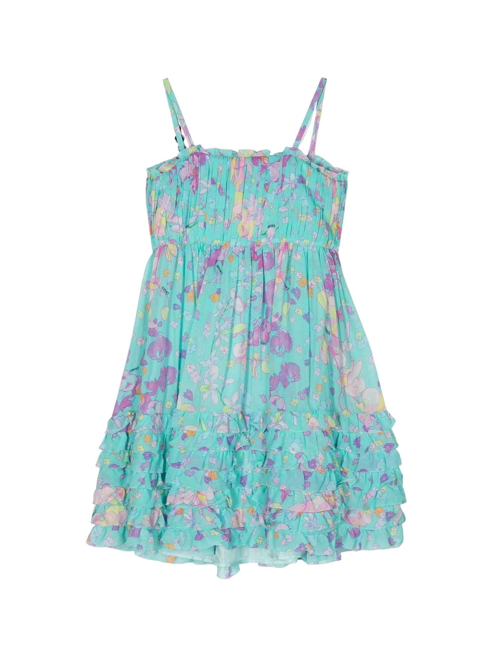Shop Versace Multicolor Dress Girl Kids