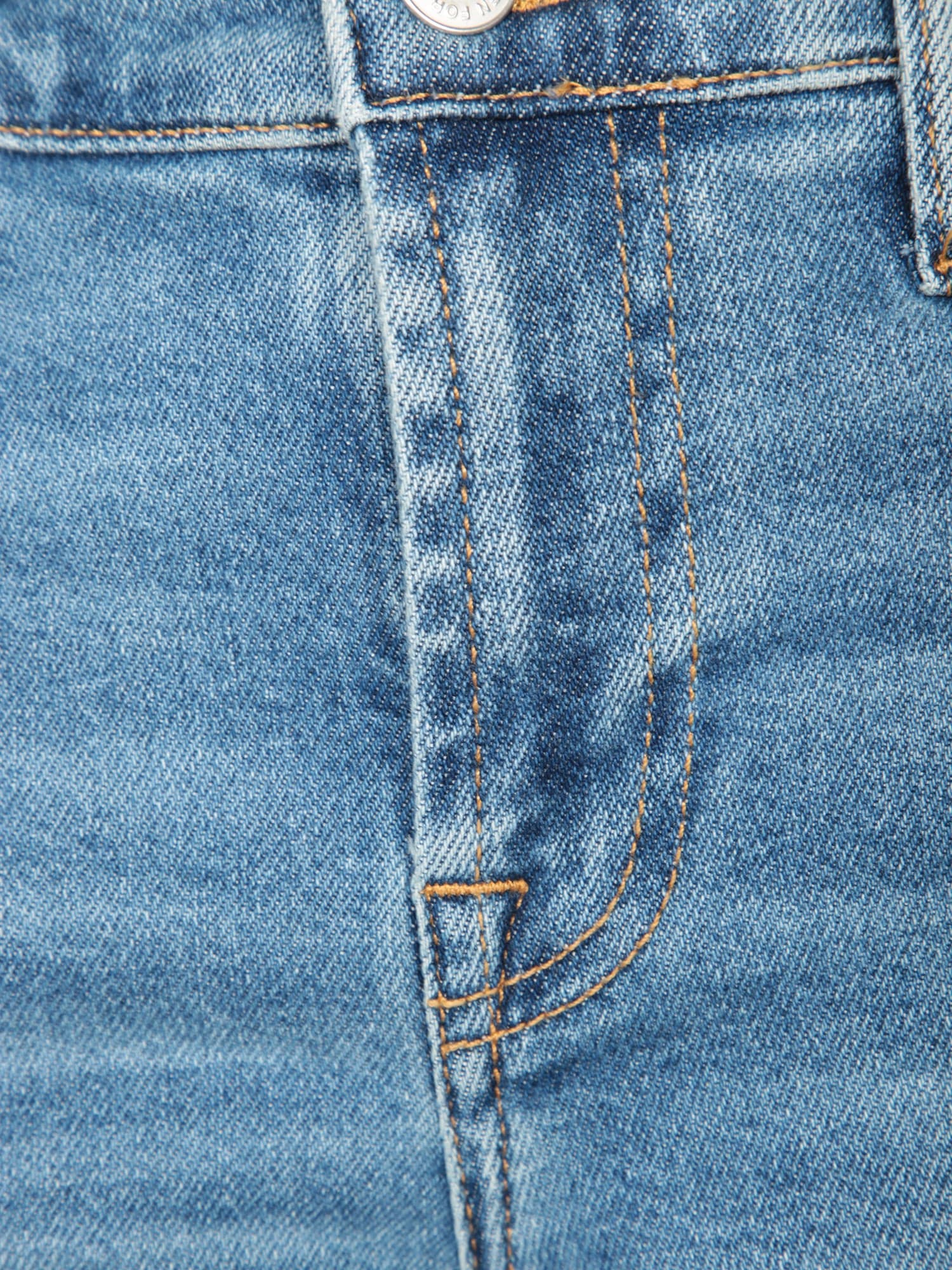 7 For All Mankind Mid-rise Jeans With A Straight Cut To The Ankle In Blue