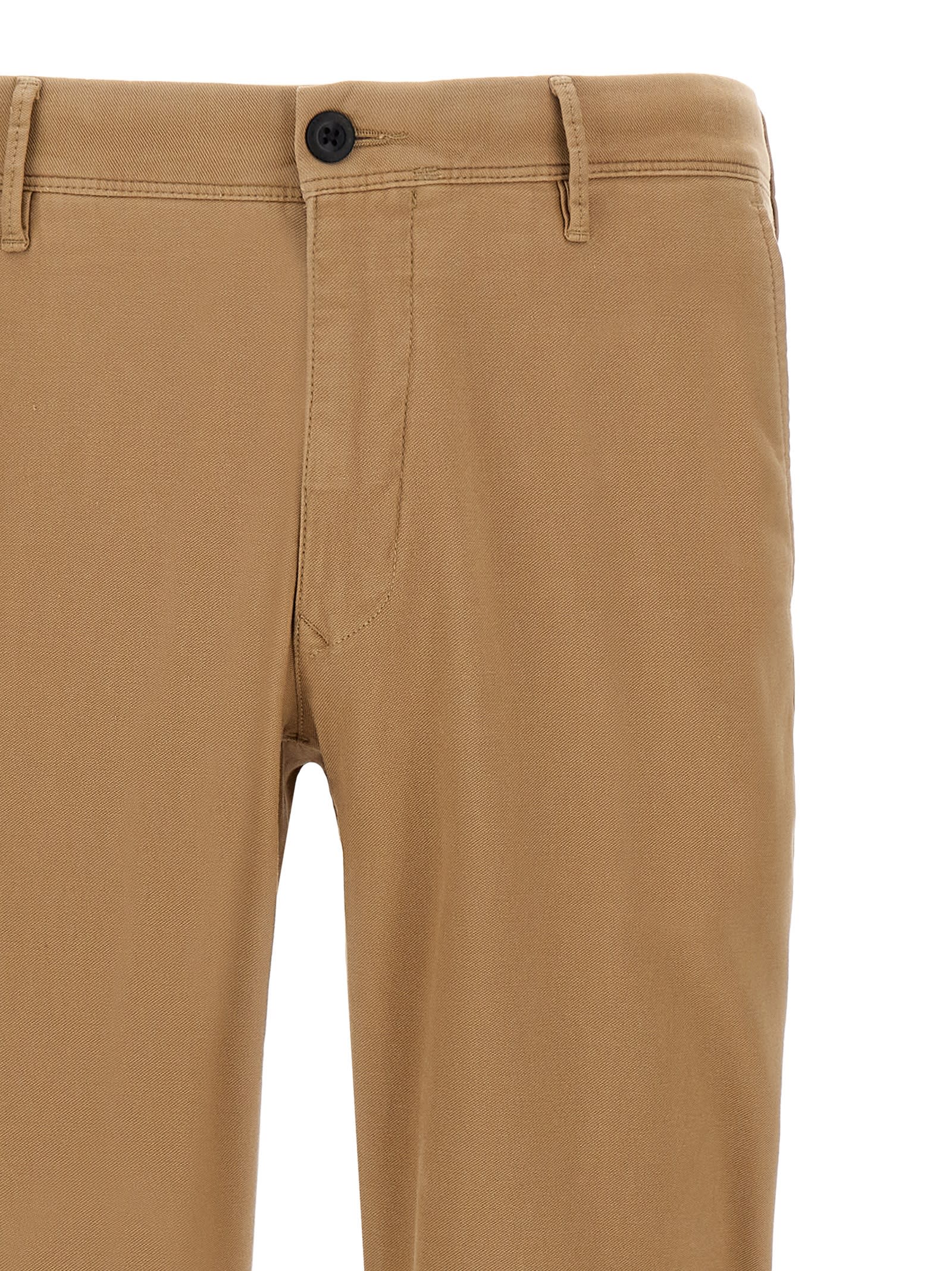 Incotex Low Waist Pants In Brown