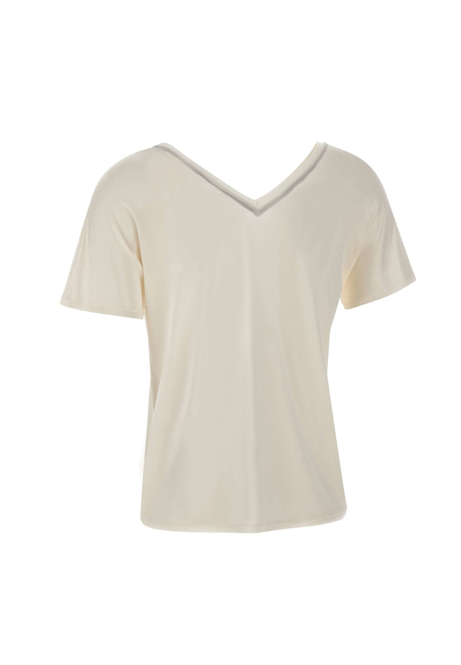 Shop Rrd - Roberto Ricci Design Cupro Fabric T-shirt In White