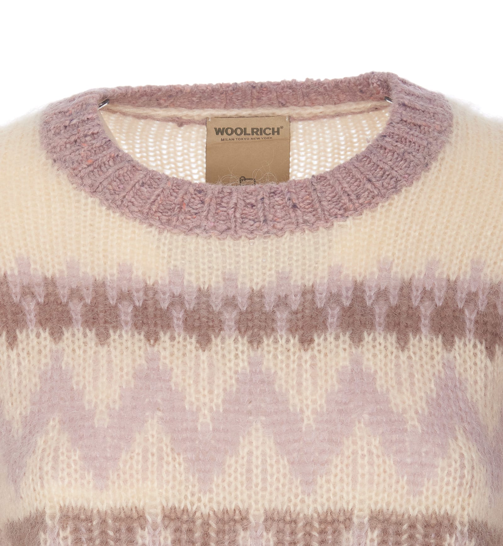 Shop Woolrich Aztec Sweater In Pink