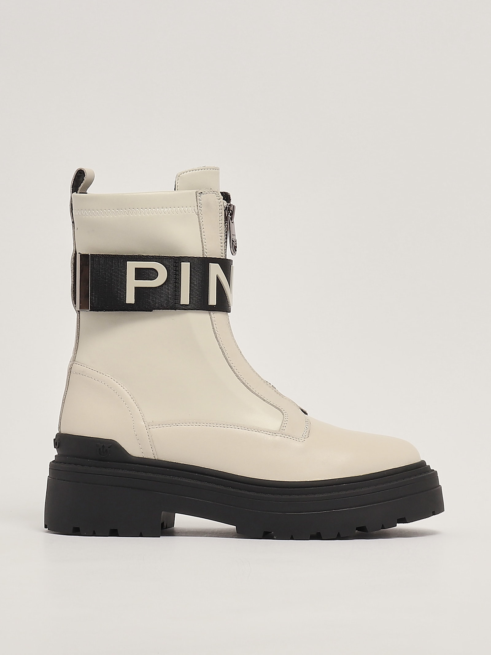 Shop Pinko Mia 13 Boots In Panna