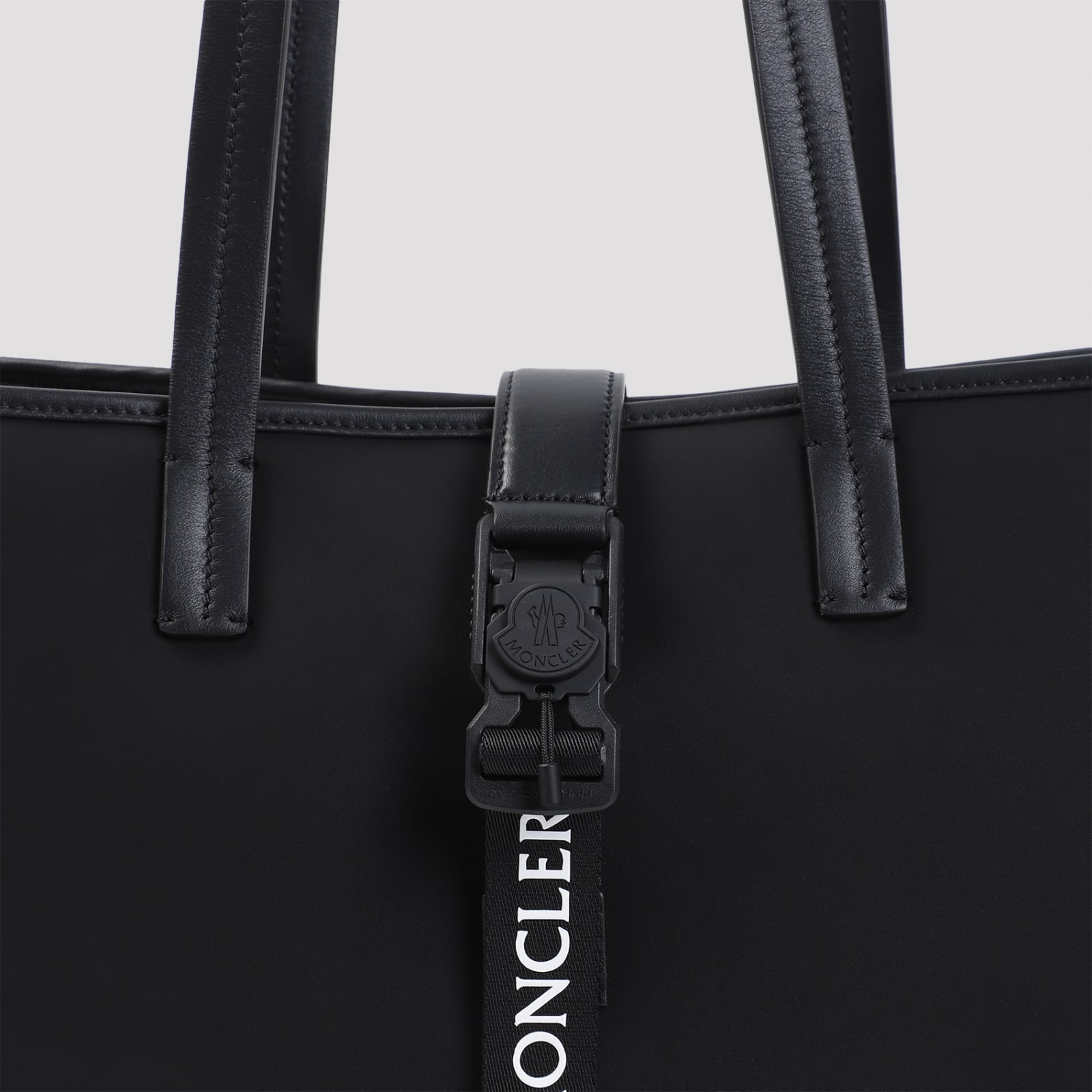 Shop Moncler Trick Tote Bag In Black