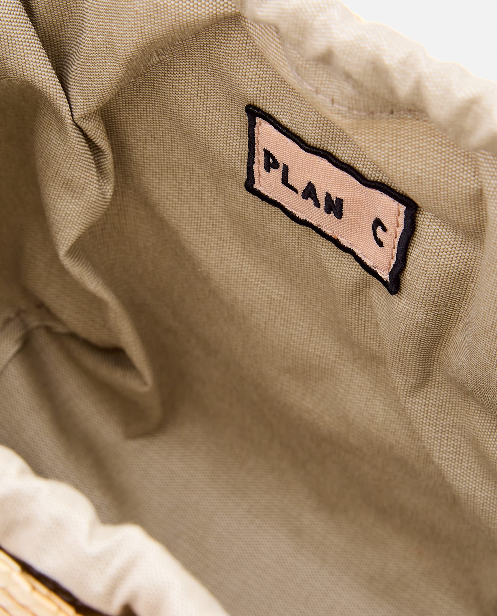 Plan C Mini Shopper In Beige