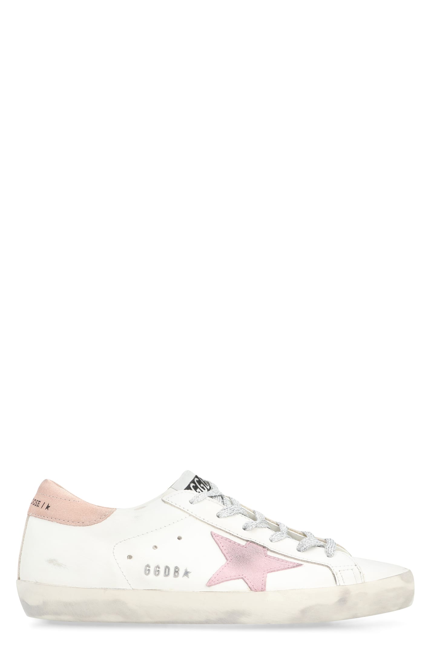 Shop Golden Goose Super-star Leather Low-top Sneakers In White