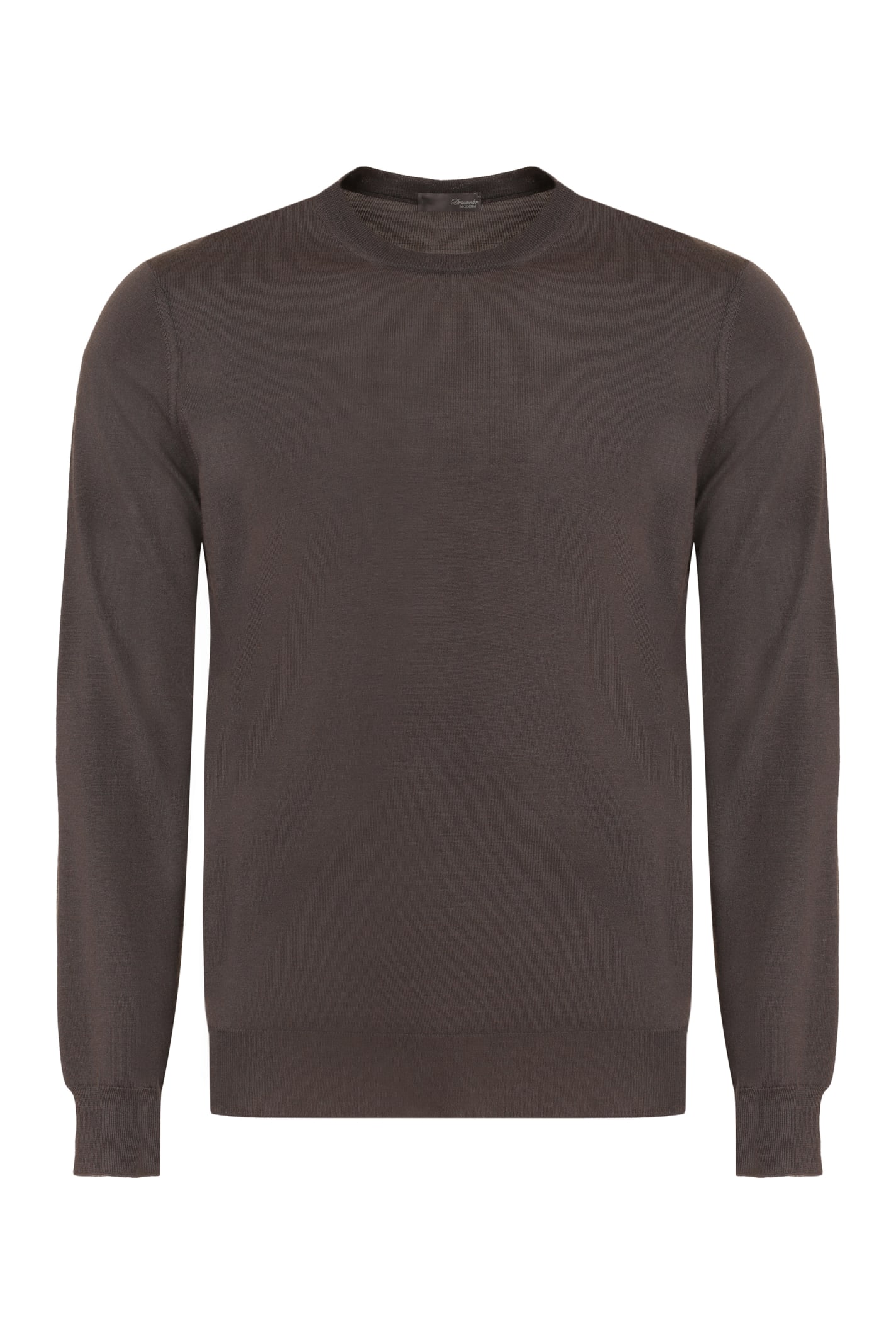 Shop Drumohr Merino Wool Sweater In Grey