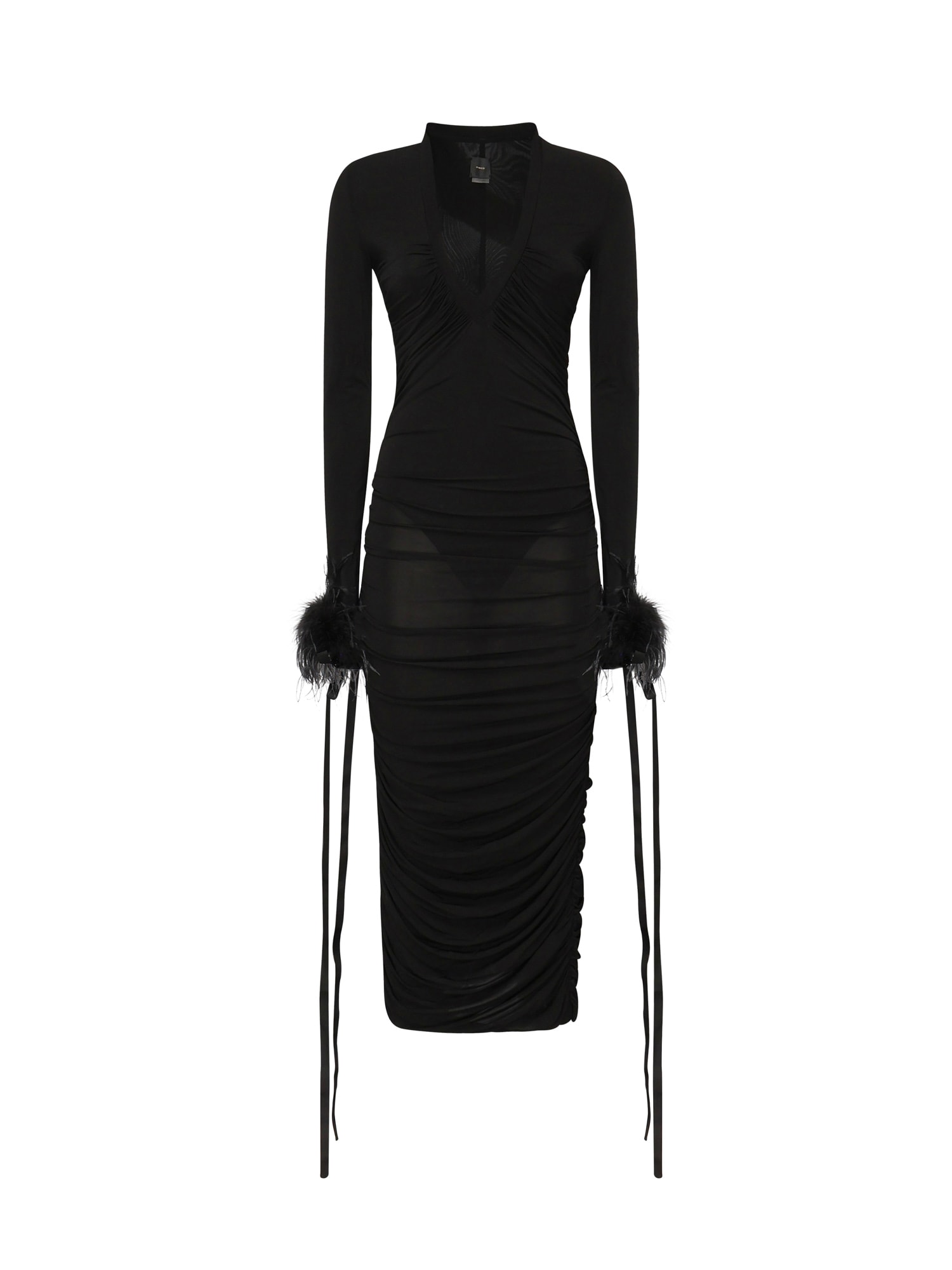Draped Midi Dress
