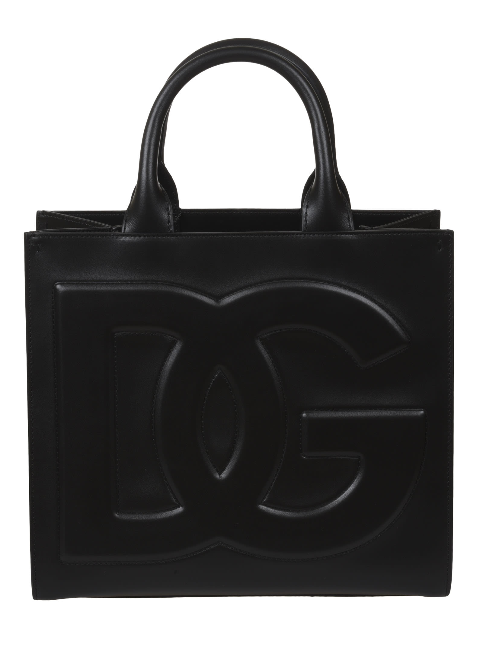 Dolce & Gabbana Round Top Handle Logo Tote