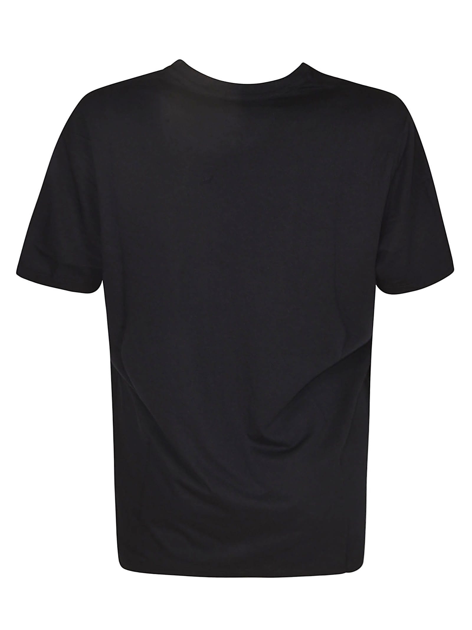 Shop Majestic Round Neck T-shirt In Marine Blue