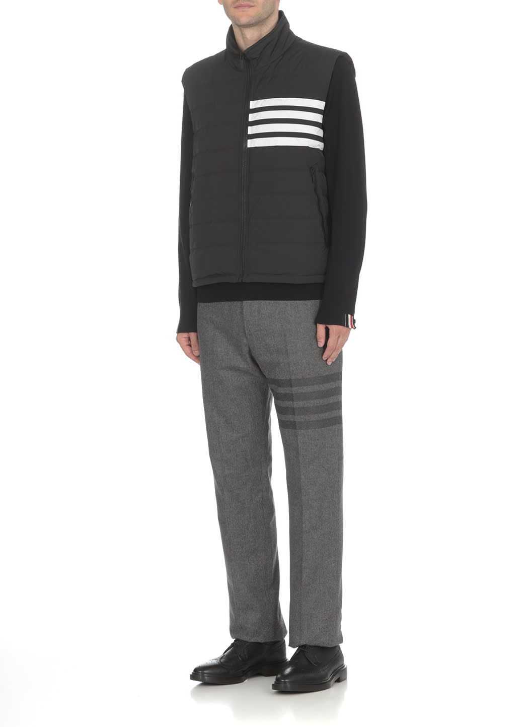 Shop Thom Browne Black Polyester Vest