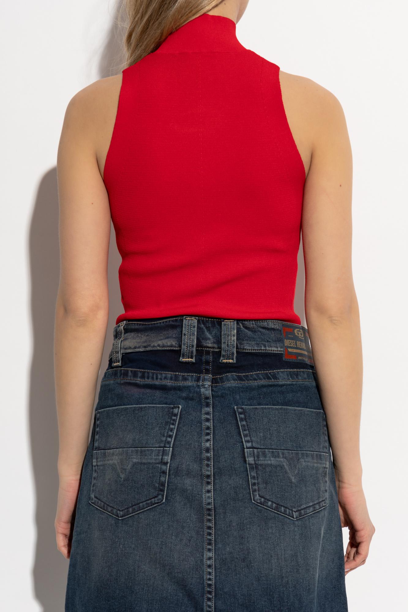 Diesel Red Top Cropped M-onervax