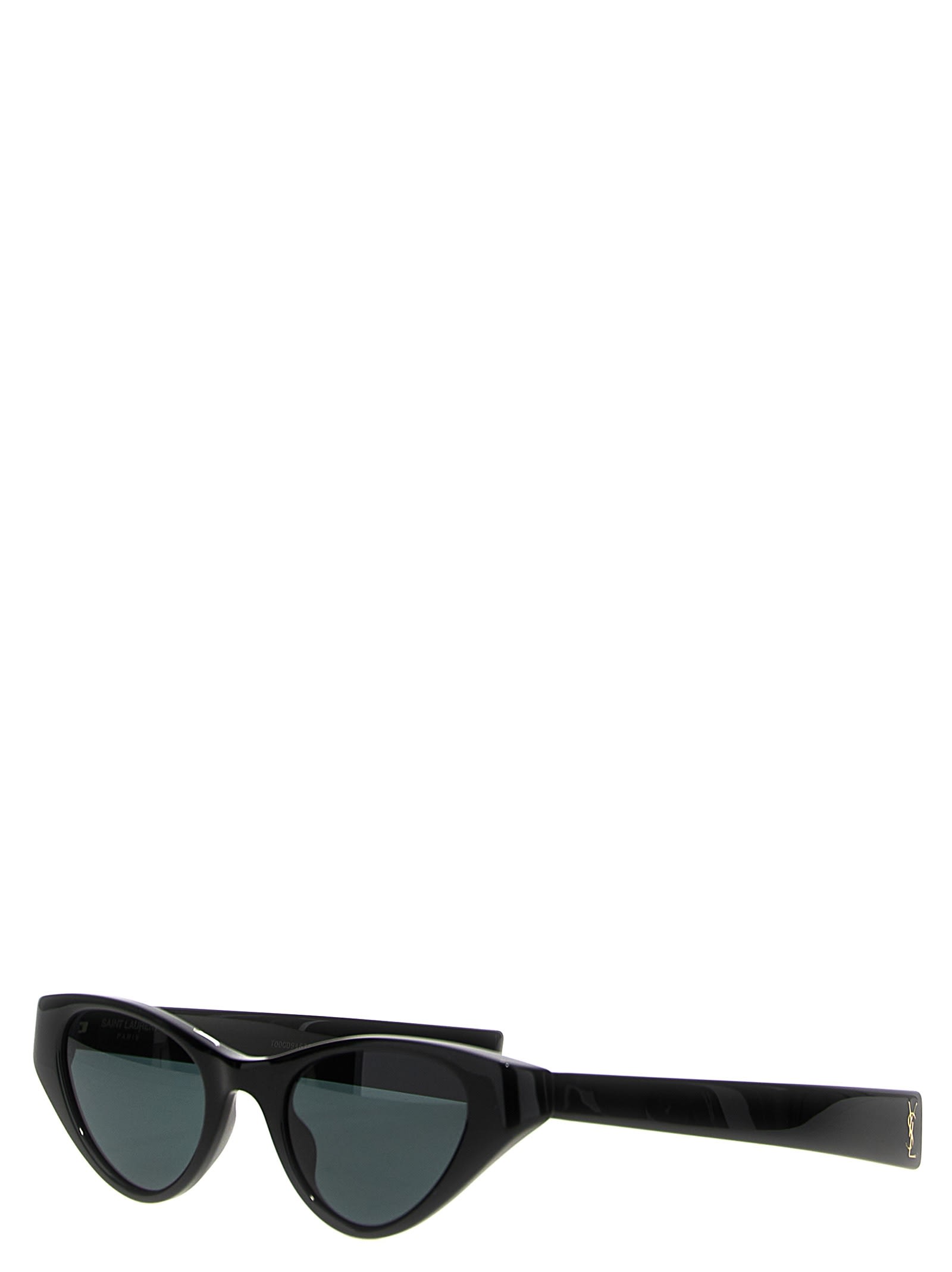 Shop Saint Laurent Sl M144 Sunglasses In Black