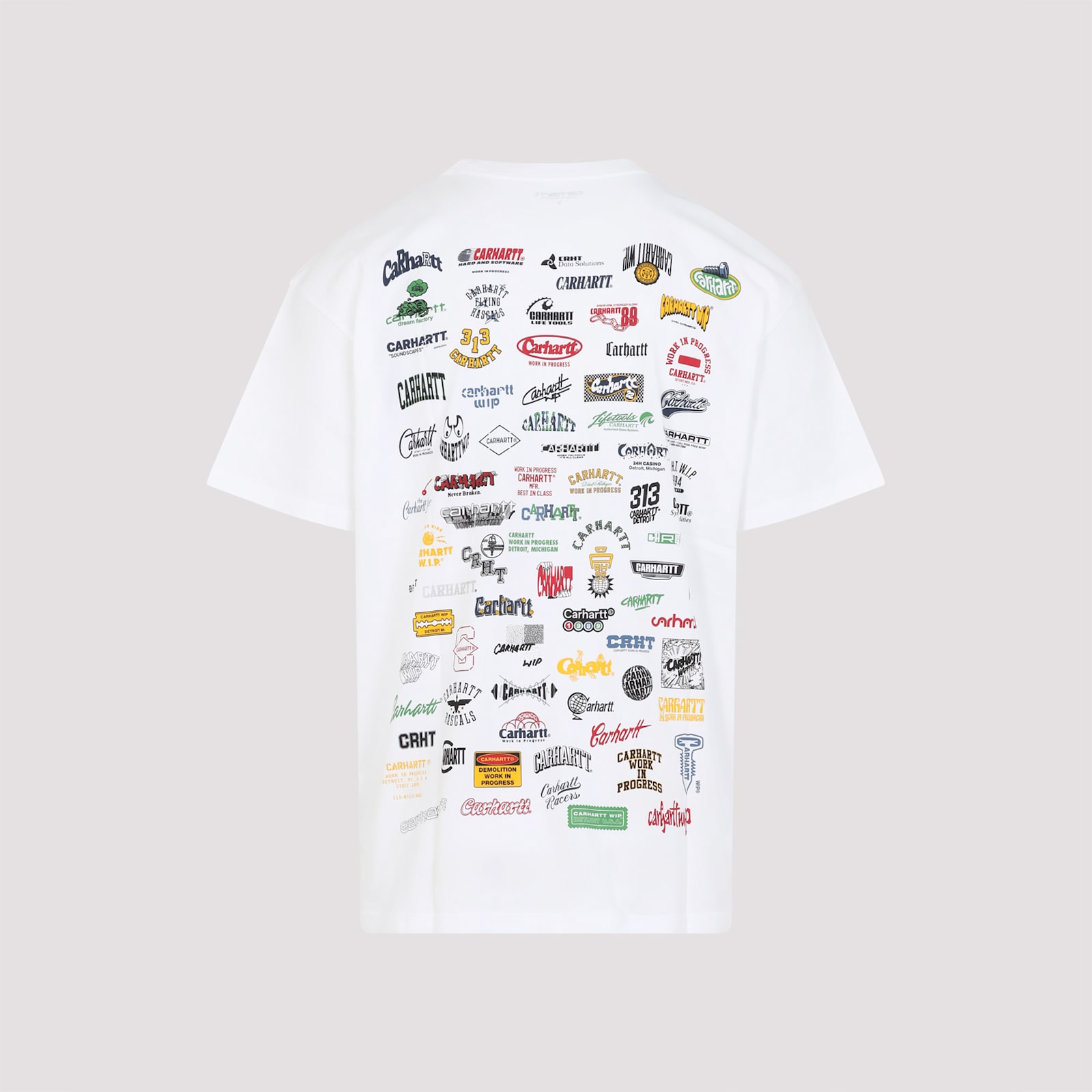 Carhartt Cotton Crew Neck T-shirt With Graphic Print In White