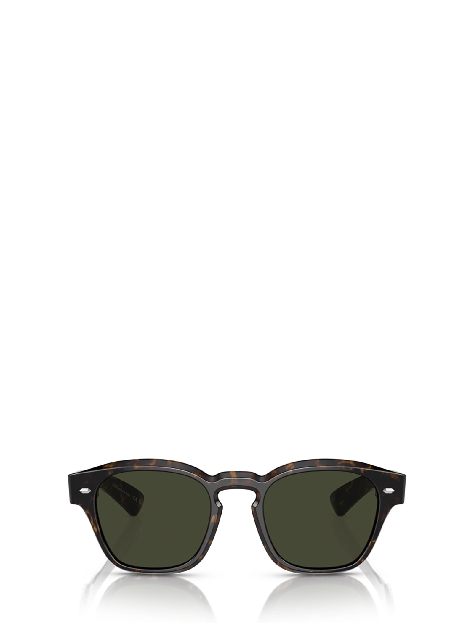 Shop Oliver Peoples Ov5521su Walnut Tortoise Sunglasses