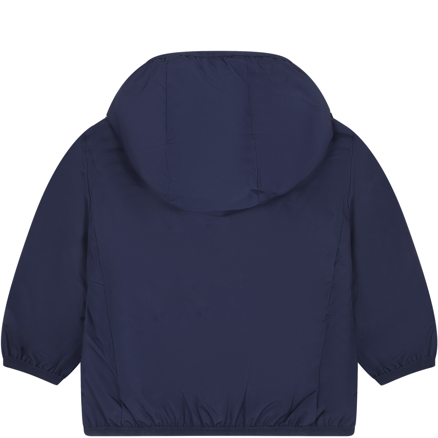 Shop Save The Duck Blue Coco Windbreaker For Babykids With Logo