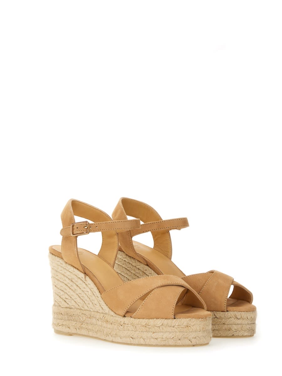 Castaã±er Castañer Wedge Sandal "blaudell" In Beige