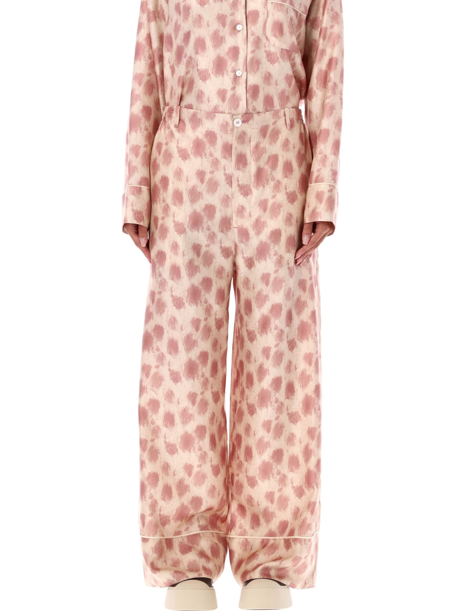 Shop Marni Pajama Pants In Clc29