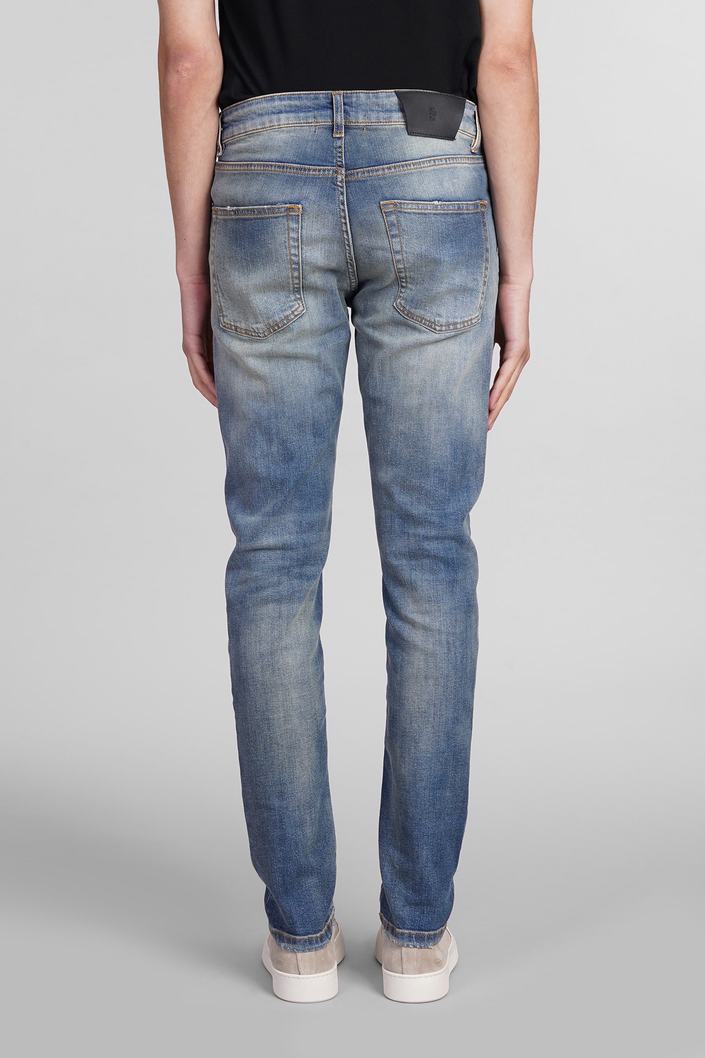 Salvatore Santoro Jeans In Blue Cotton In Blue