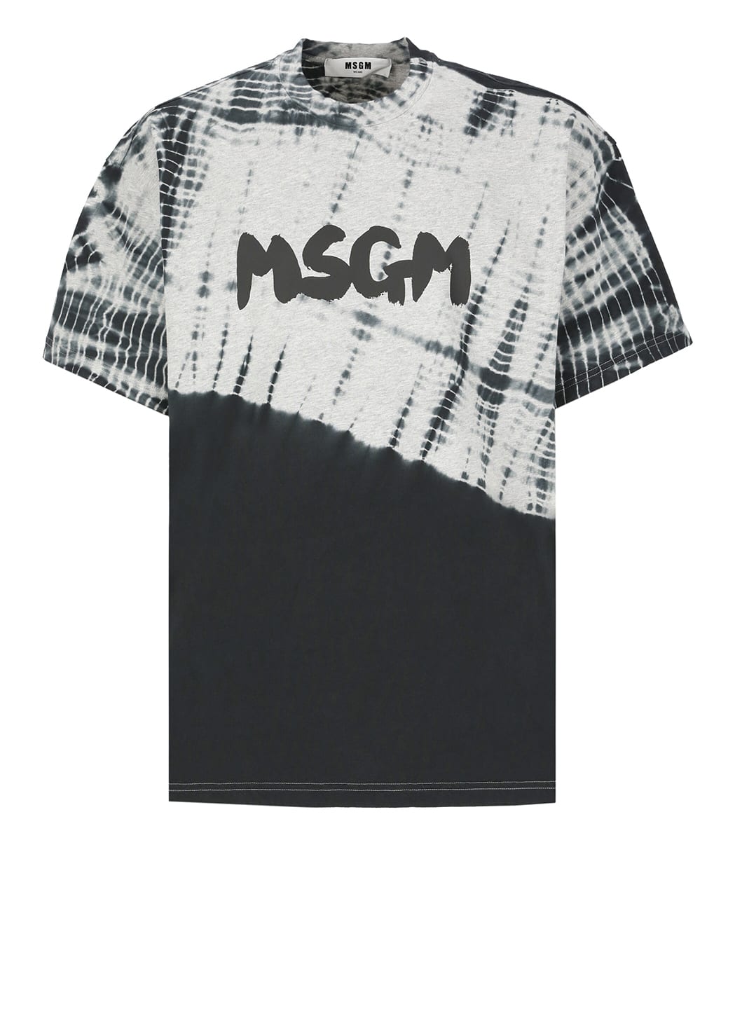 Shop Msgm T-shirt With Logo In Grey