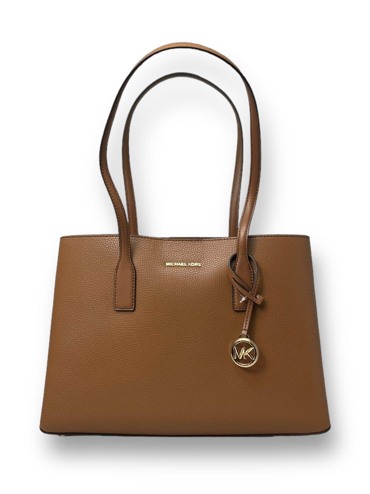 Shop Michael Kors Ruthie Medium Top Handle Bag In Luggage