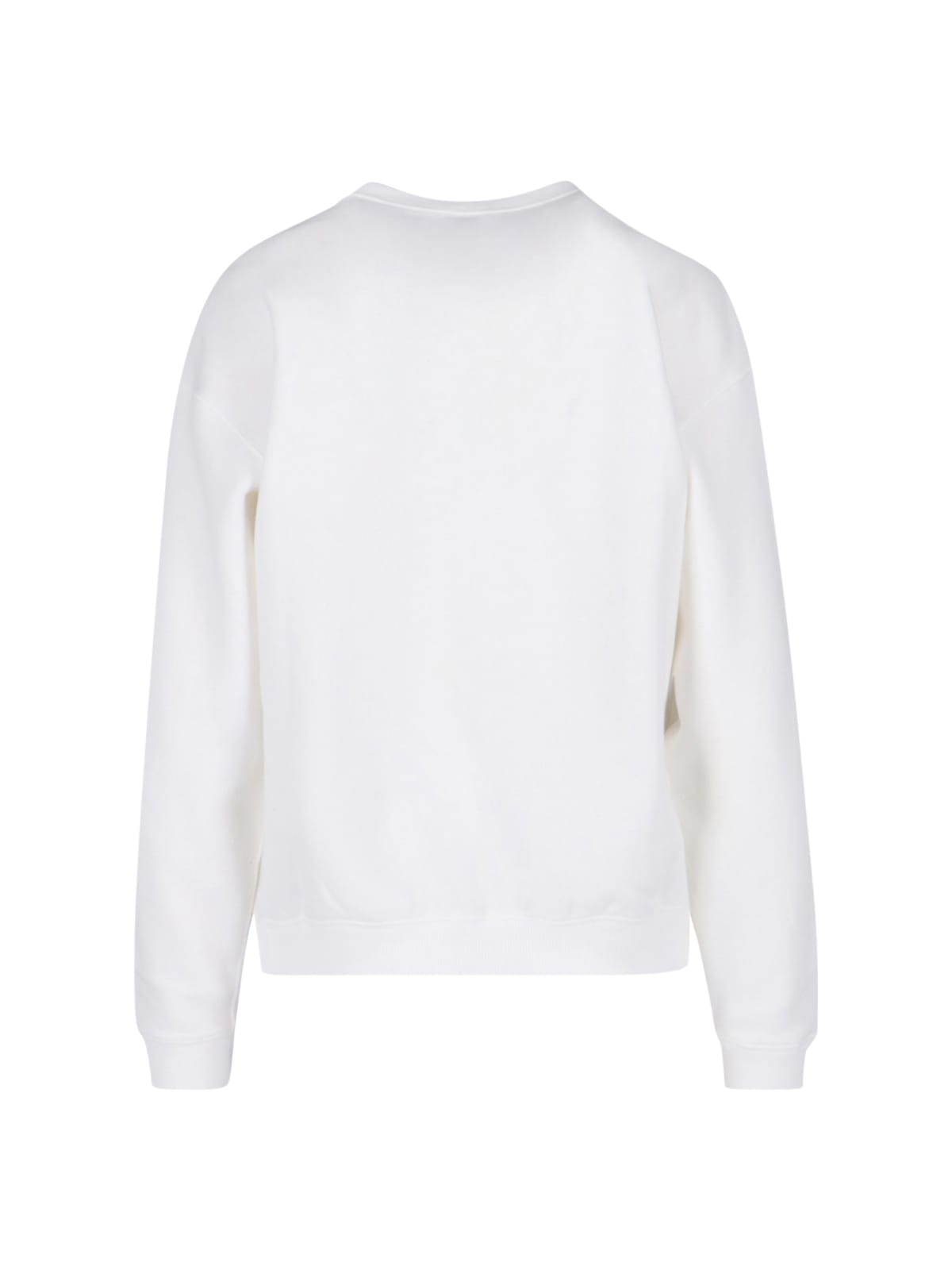 Polo Ralph Lauren White Crewneck Sweatshirt With Pony Detail On The Front In White