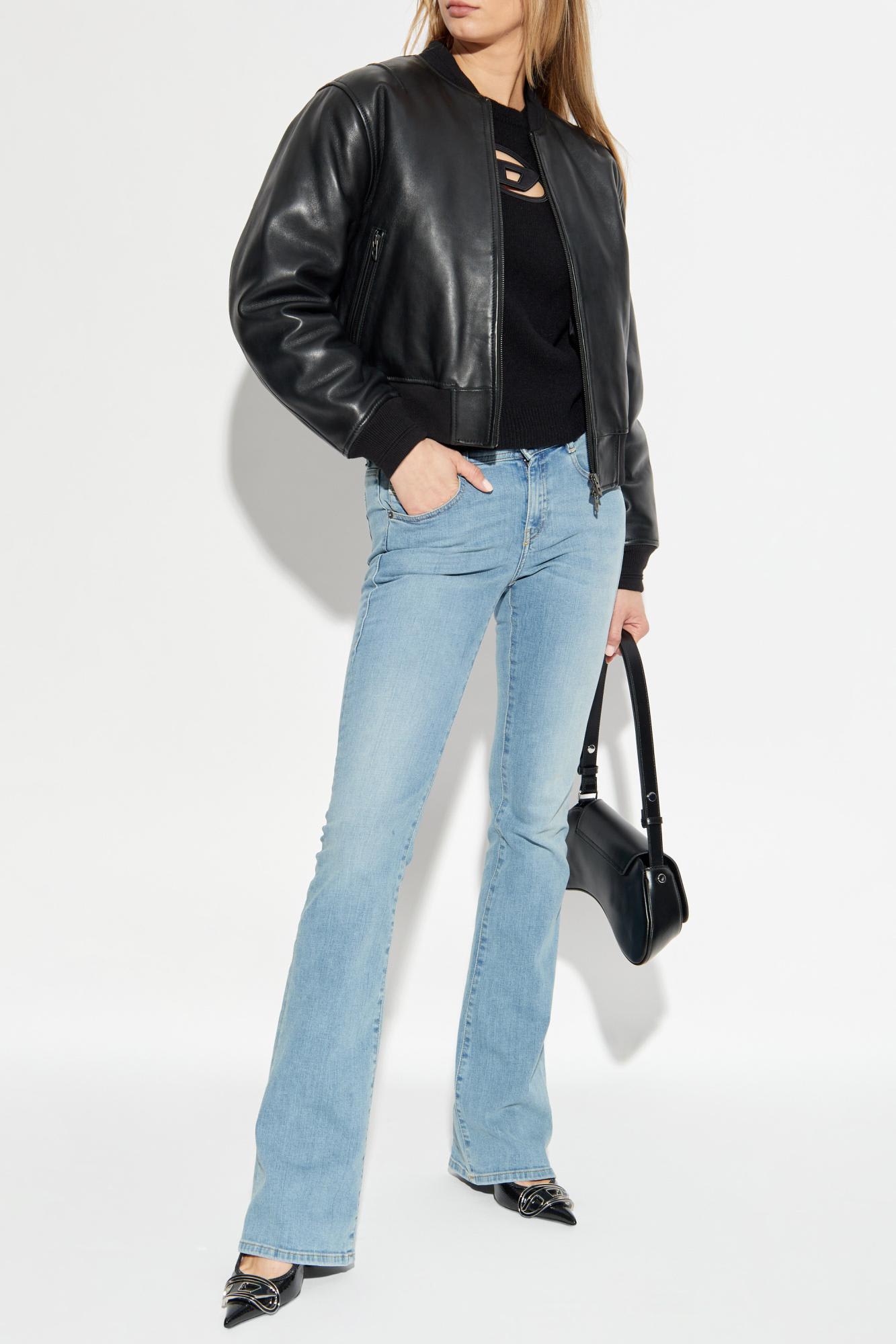 Diesel Cropped Sweatshirt With Distinctive Logo Detail In Xxa