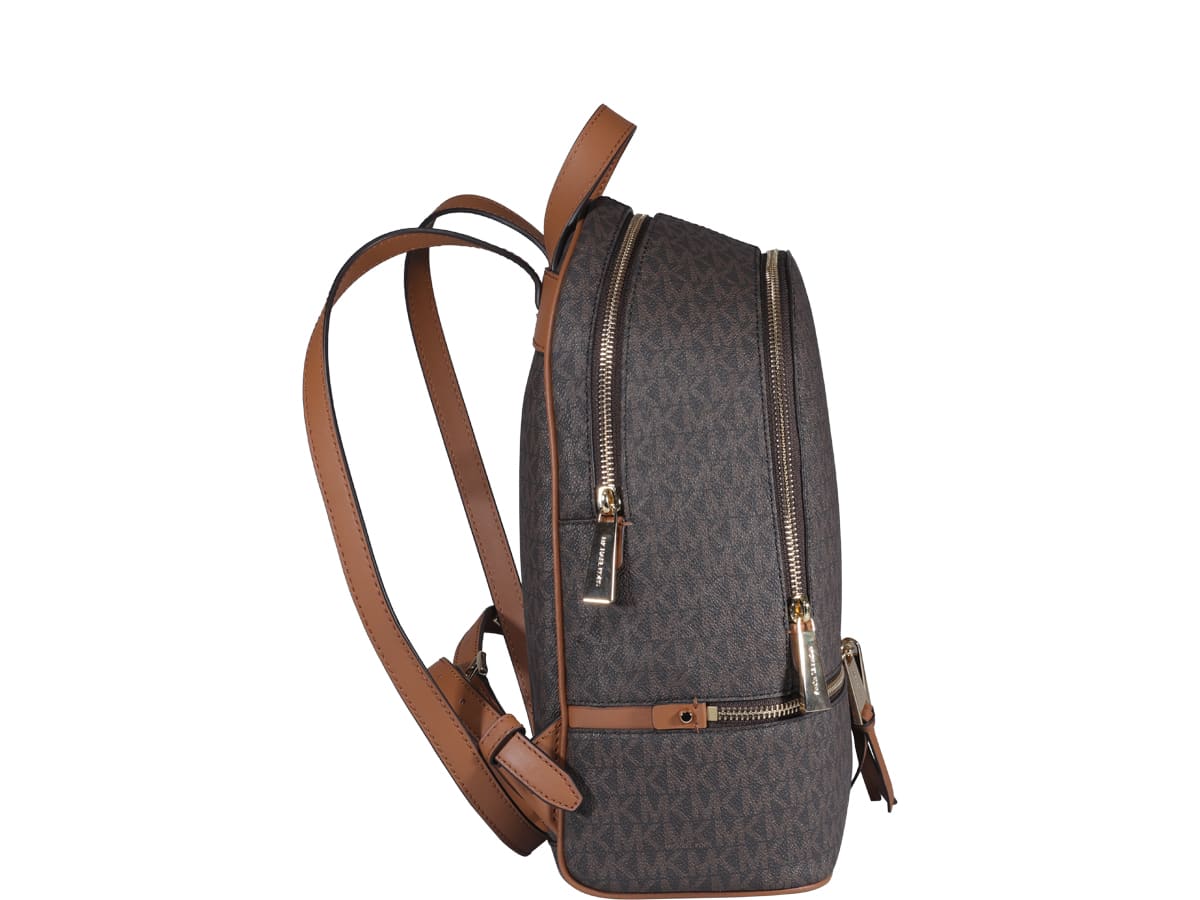 Shop Michael Kors Rhea Backpack In Brown