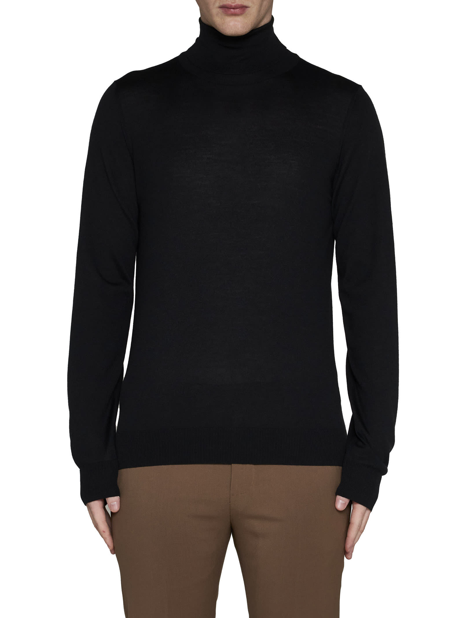 Shop Piacenza Cashmere Sweater In Black