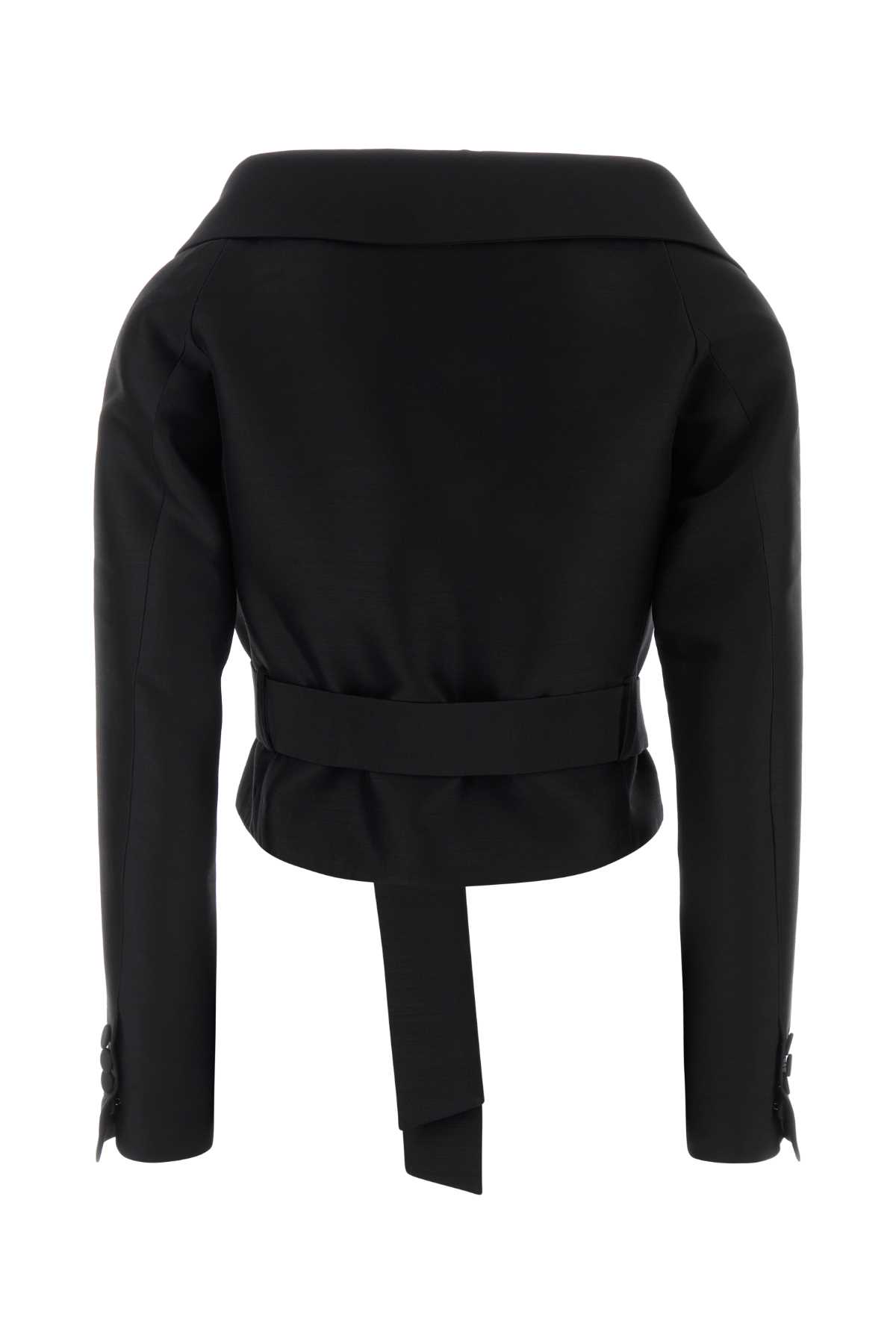Dsquared2 Dsquared Black Wool Blend Opera Blazer In Black