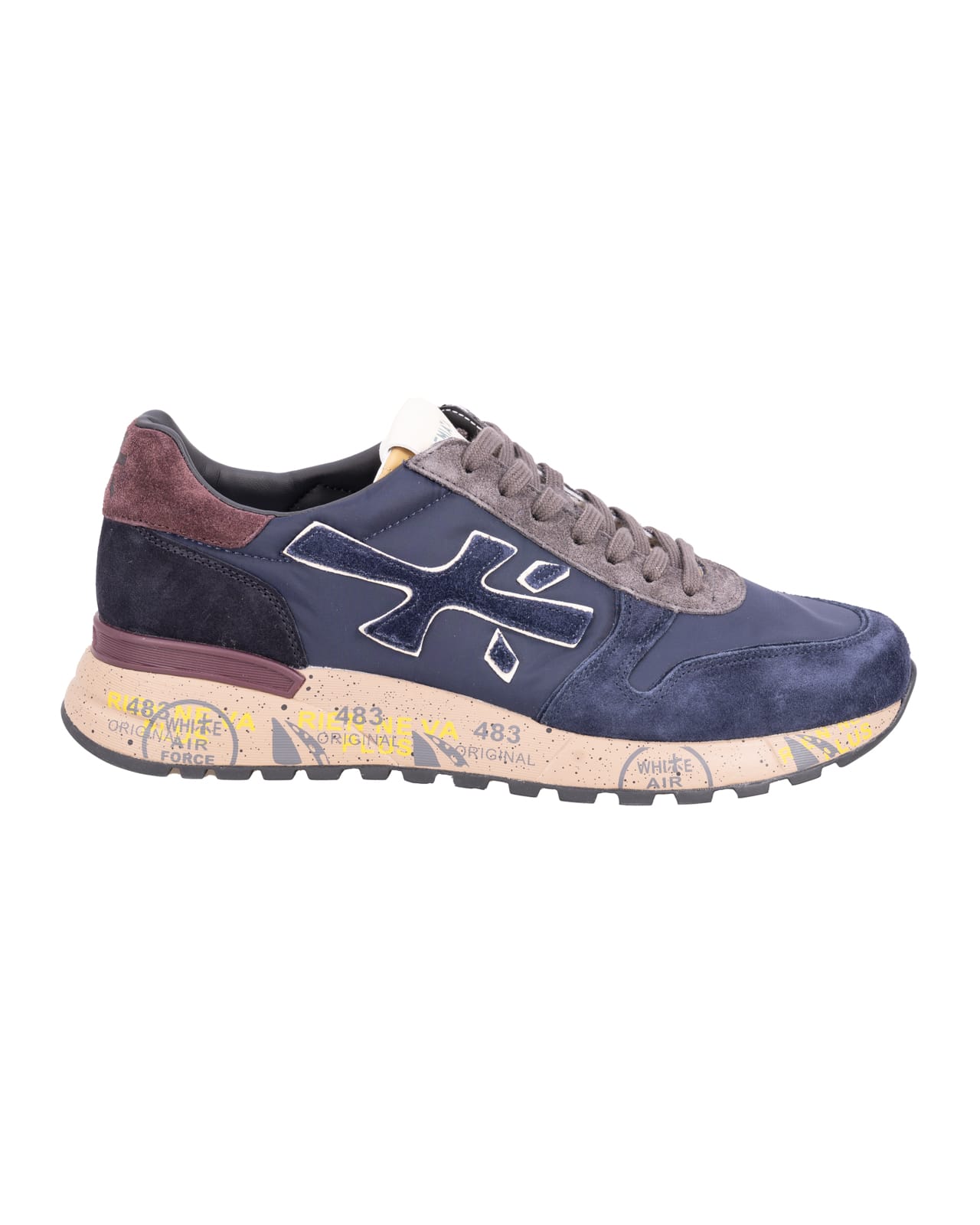 PREMIATA PREMIATA FLAT SHOES BLUE 