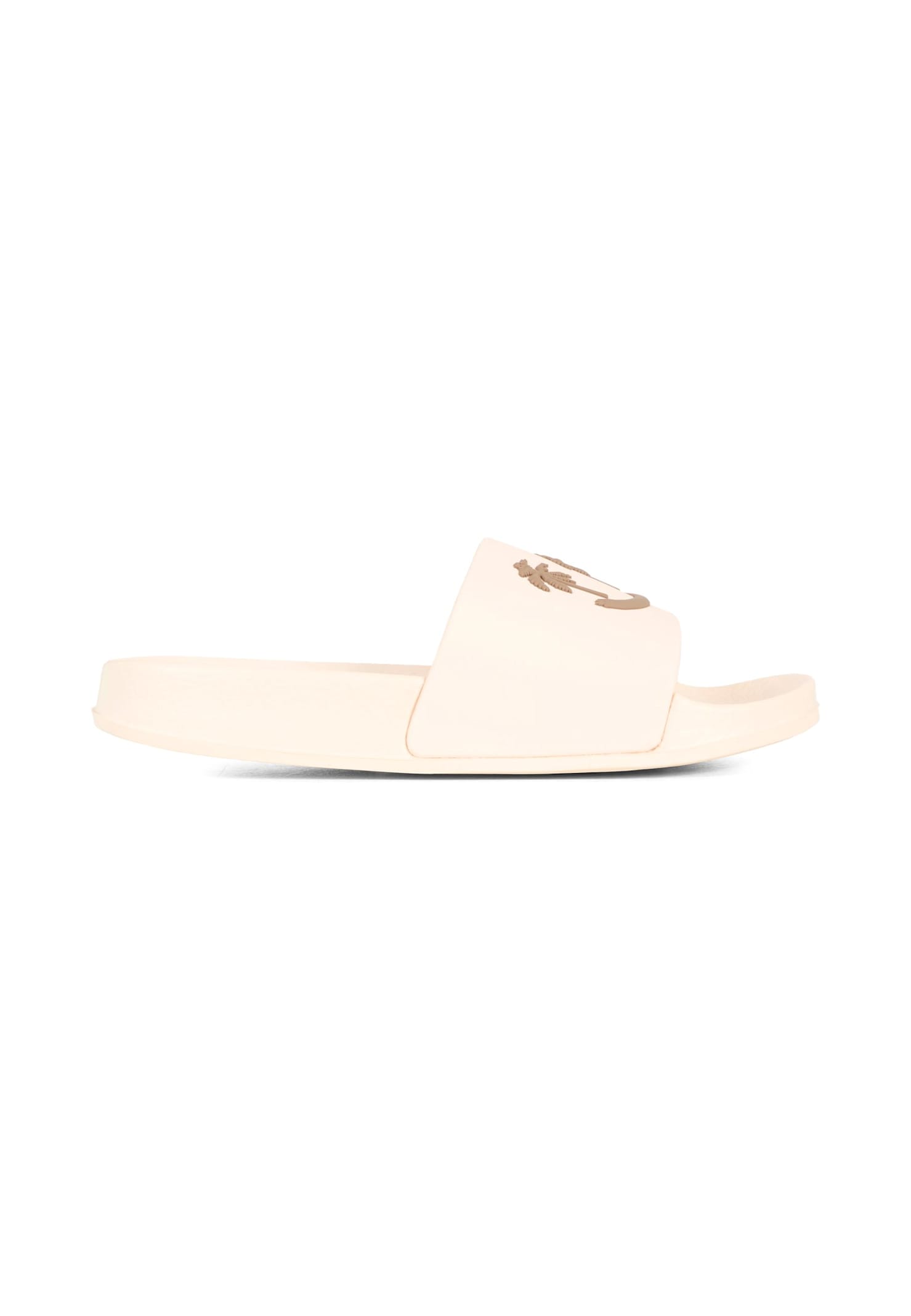Molo Beige Slippers For Kids With Smiley In Sand