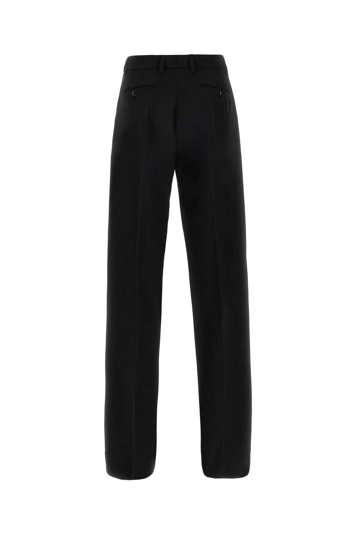 Shop Dolce & Gabbana Black Stretch Wool Pant In N0000