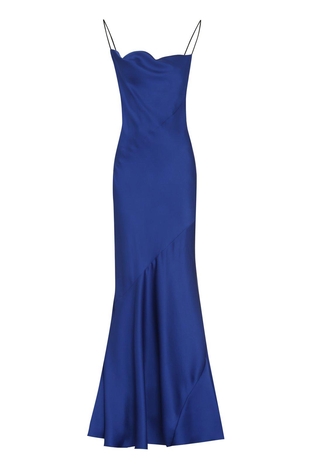 Shop Philosophy Di Lorenzo Serafini Sleeveless Long-length Dress In Blue