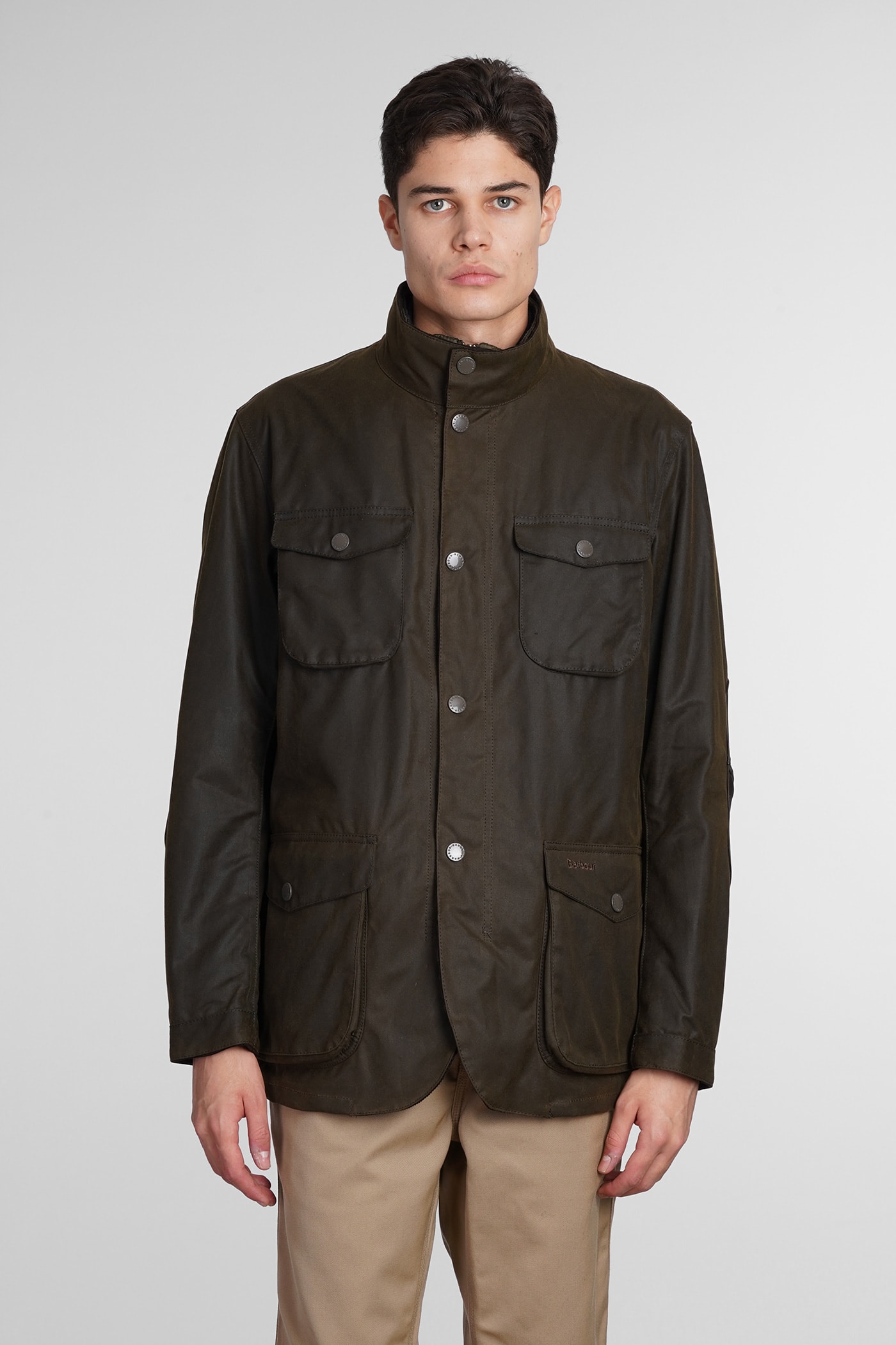 Men's Barbour Ogston Wax Jacket | Olive | Size Medium | Waxed Cotton