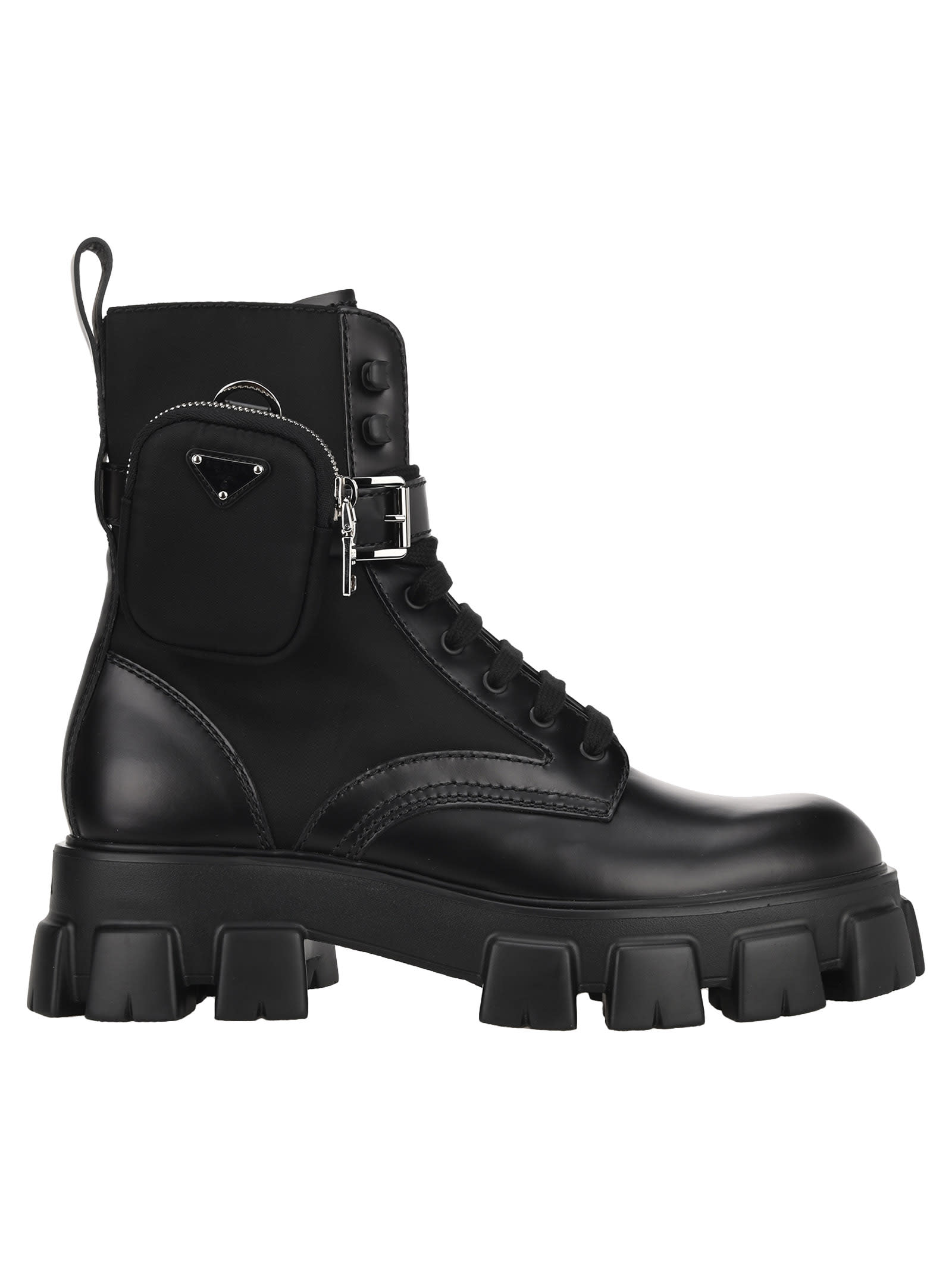 prada combat boots with removable pouch price